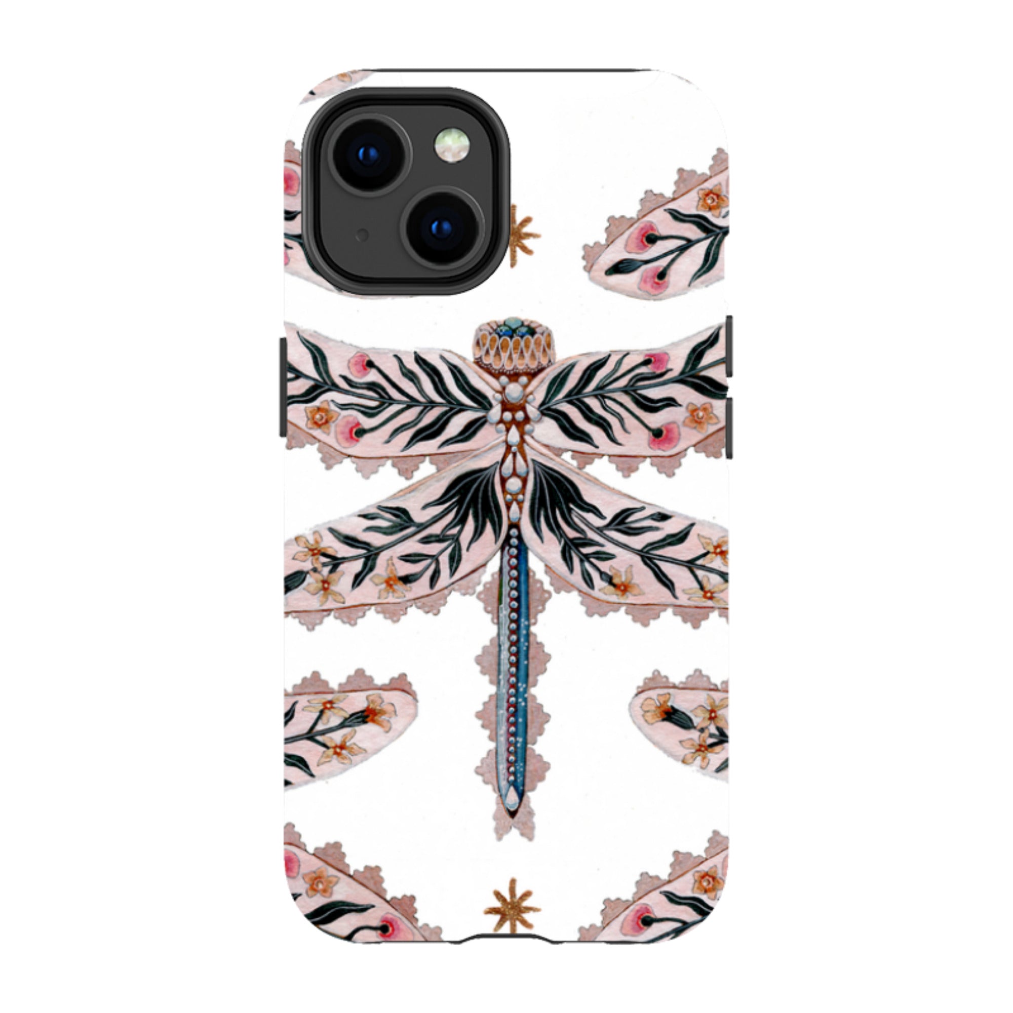 iPhone MagSafe Tough Case -  Dragonfly Pattern By Maria Matos