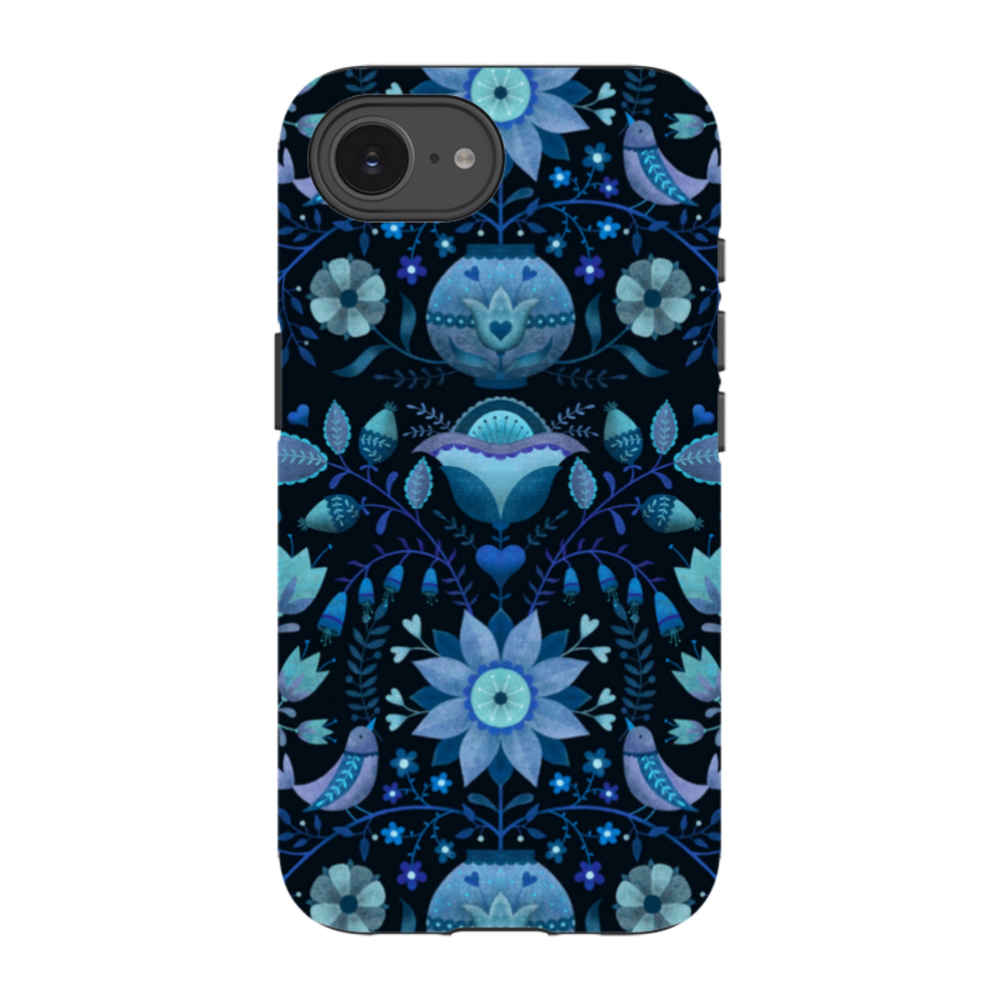 iPhone Tough Case - Blue Folk By Suzy Taylor