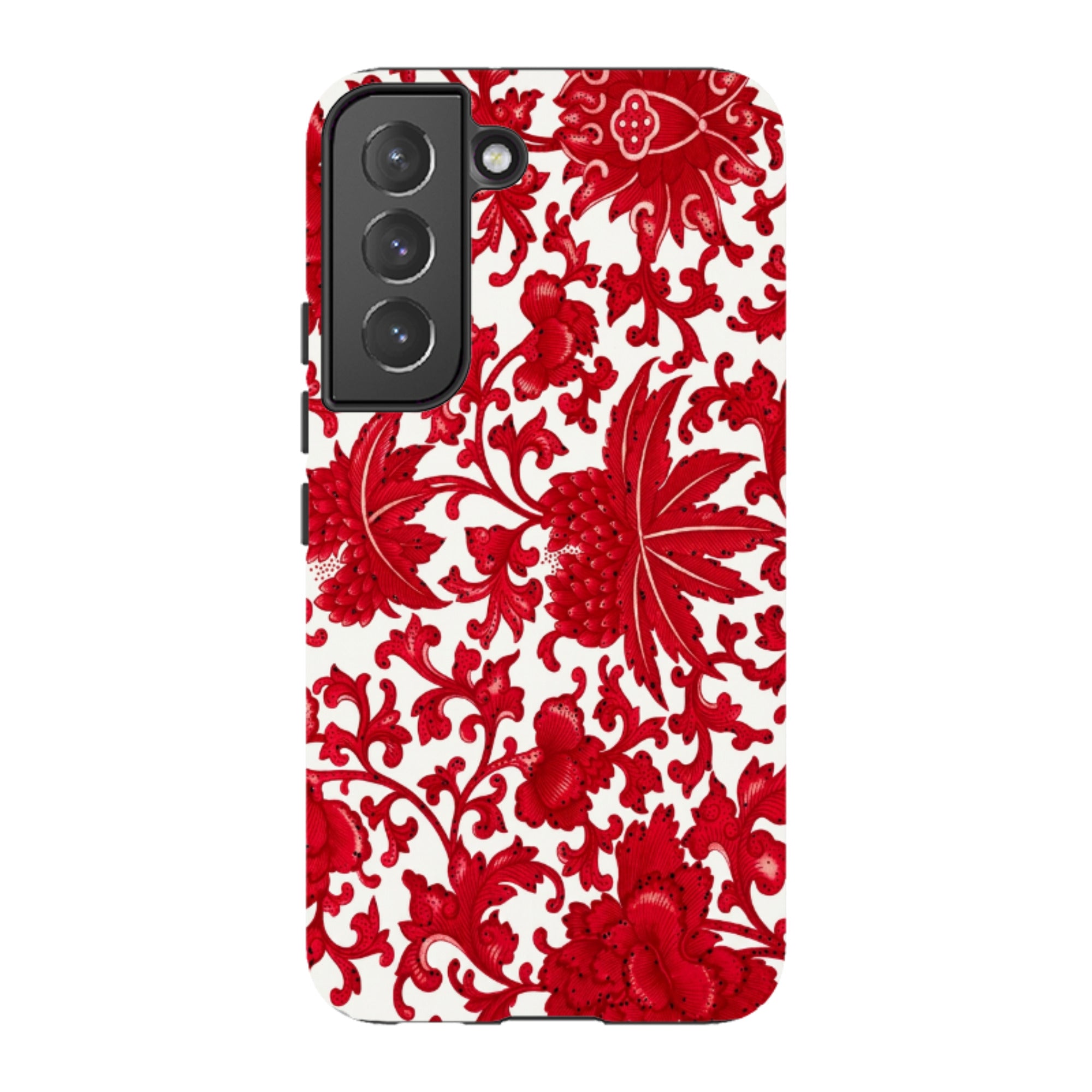 Samsung Tough Case - Red Chinoiserie Floral