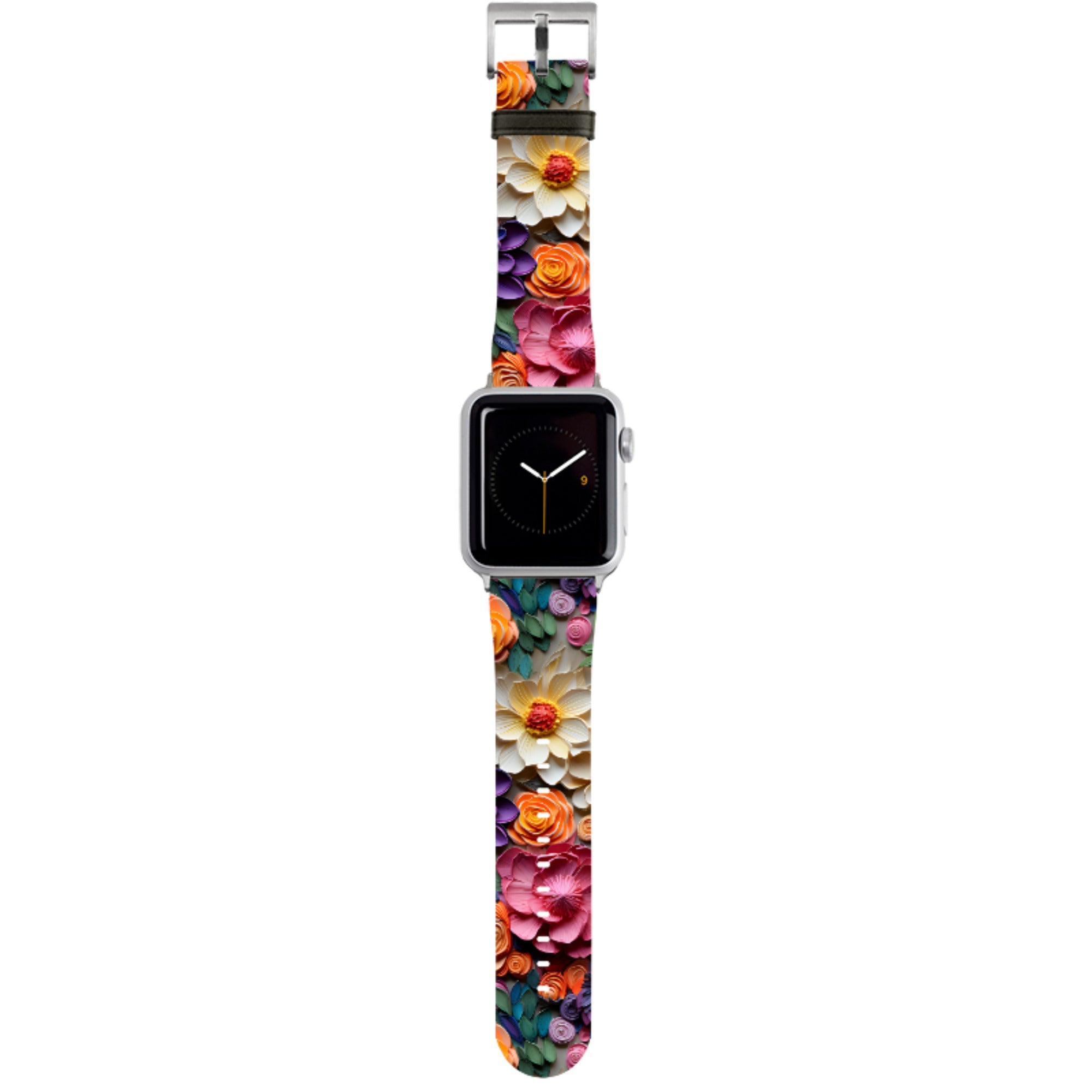 Violet Floral Apple Watch Strap