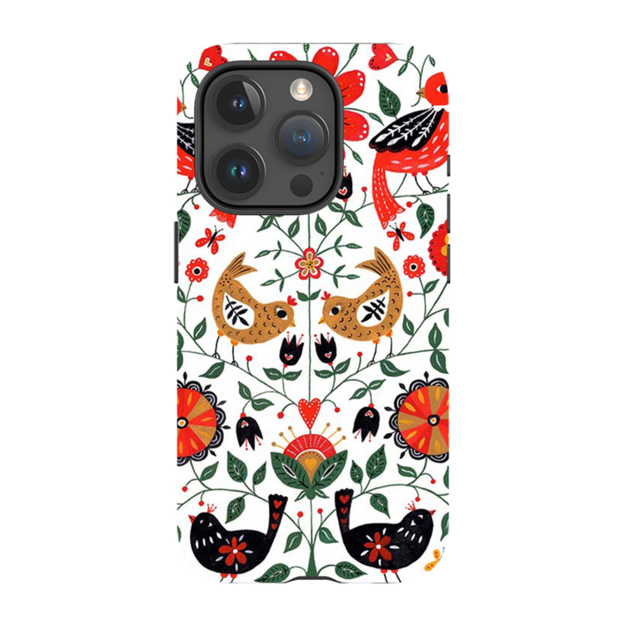 iPhone MagSafe Tough Case -  Birds and Florals By Suzy Taylor
