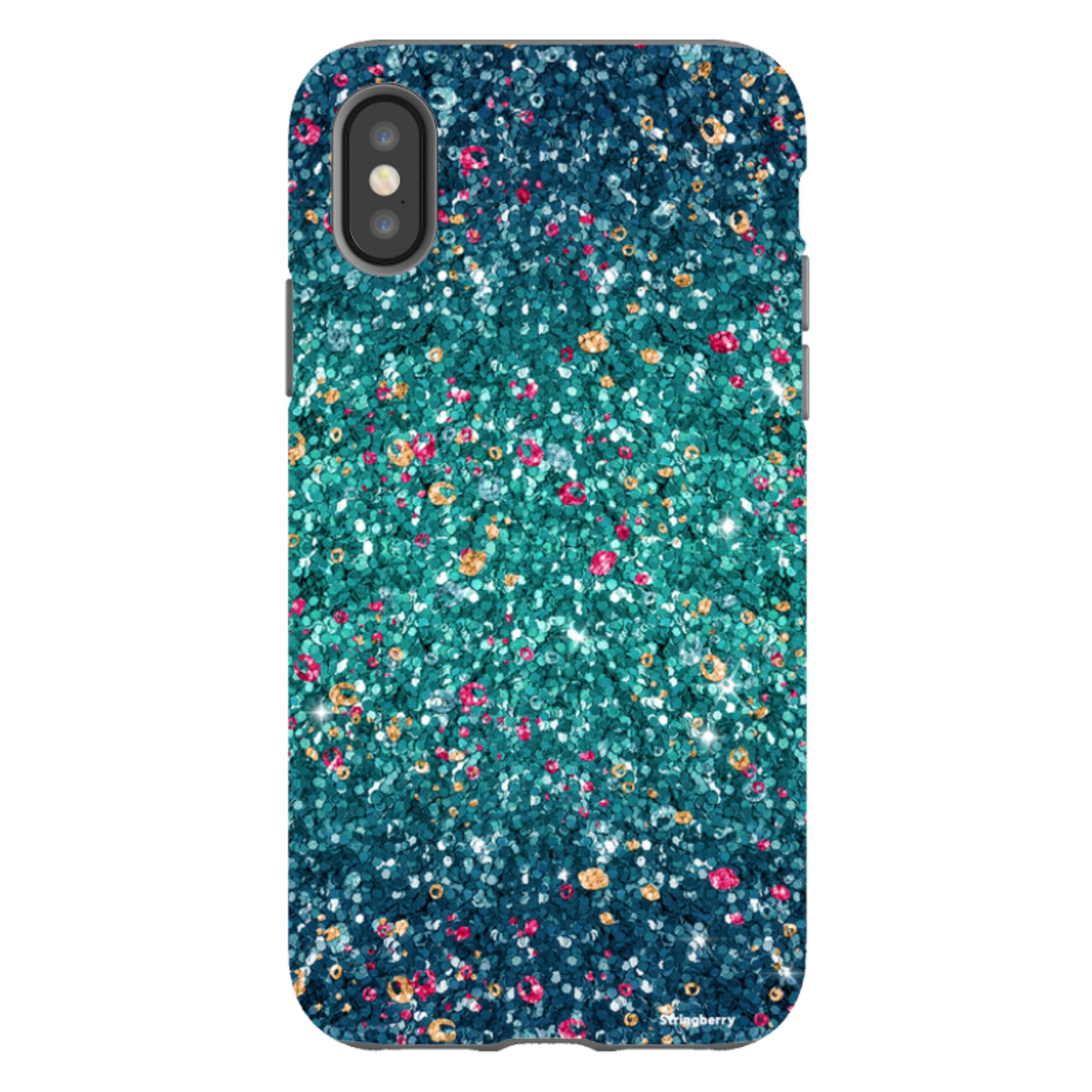 iPhone Tough Case - Butterfly Comet (case does not glitter)