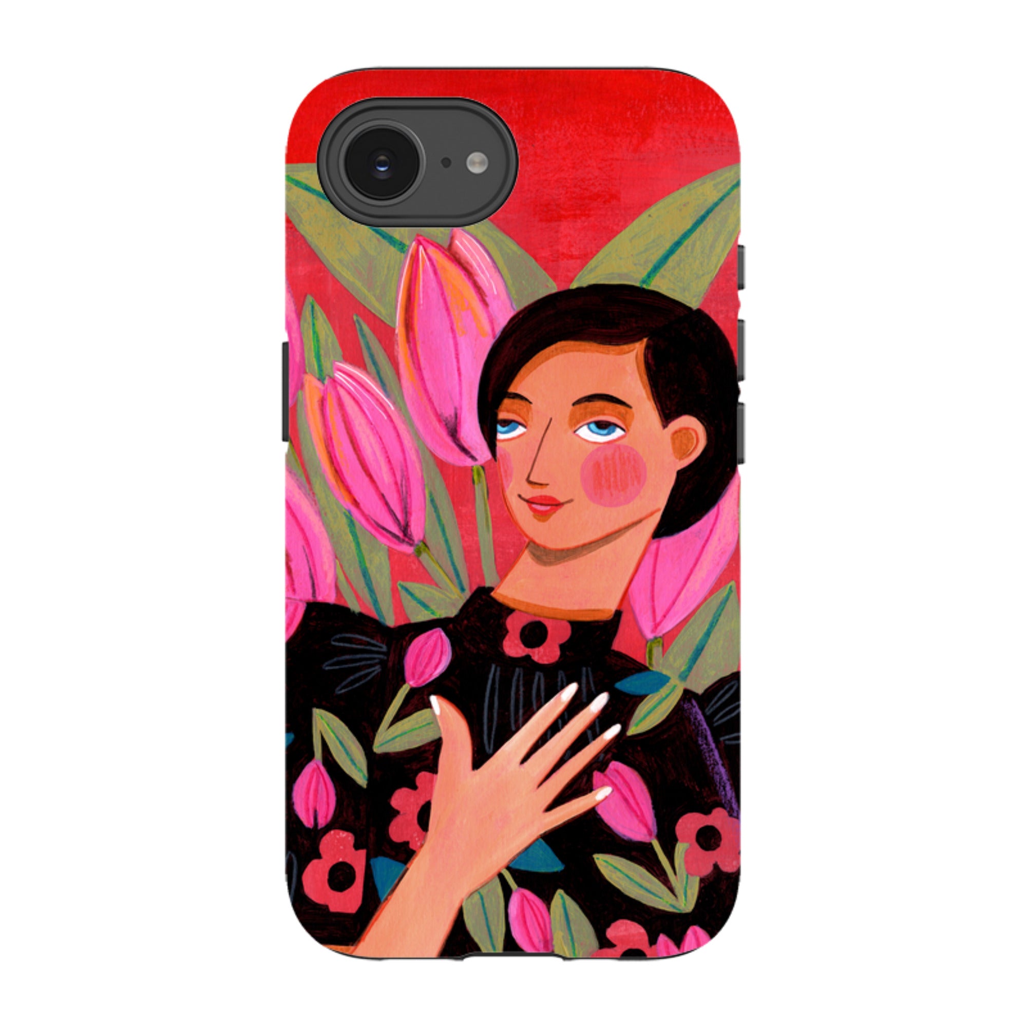 iPhone Tough Case - Tulip Woman By Caroline Bonne Muller