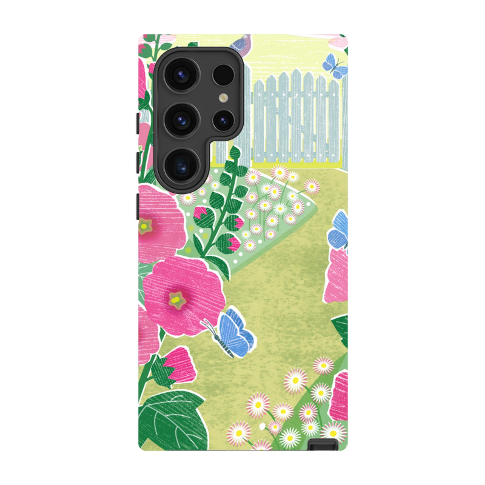 Samsung Tough Case - Hollyhocks By Liane Payne