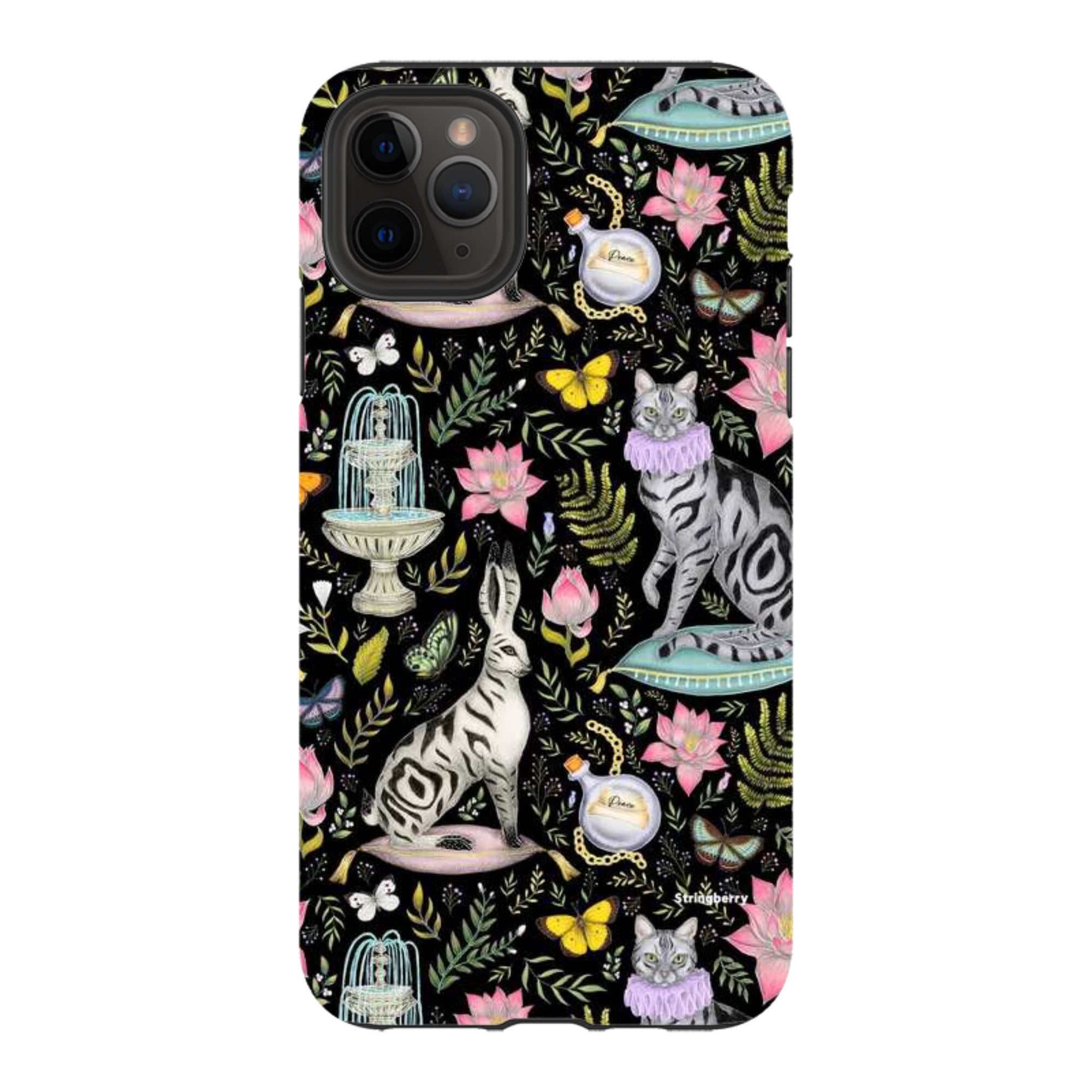 iPhone Tough Case - Lotus Garden By Catherine Rowe