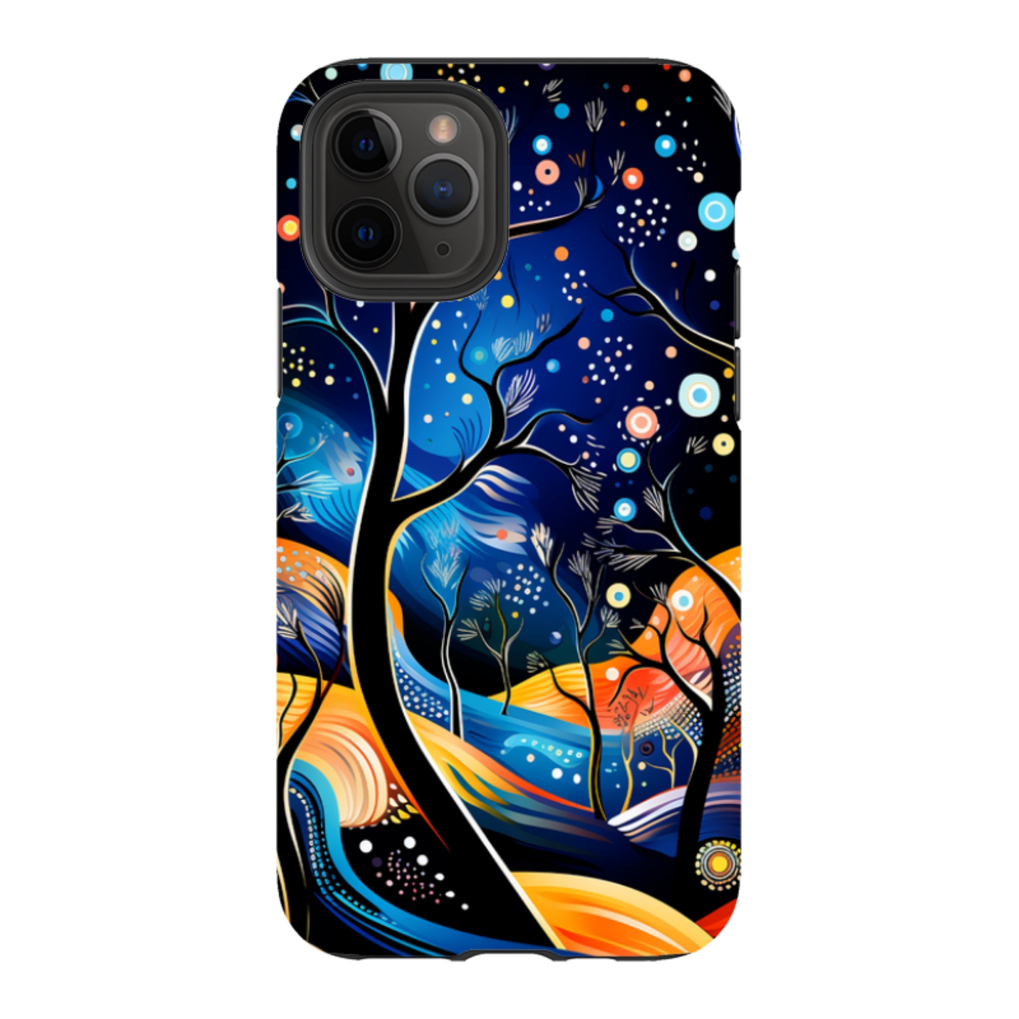 iPhone Tough Case -Rainbow Night Stars
