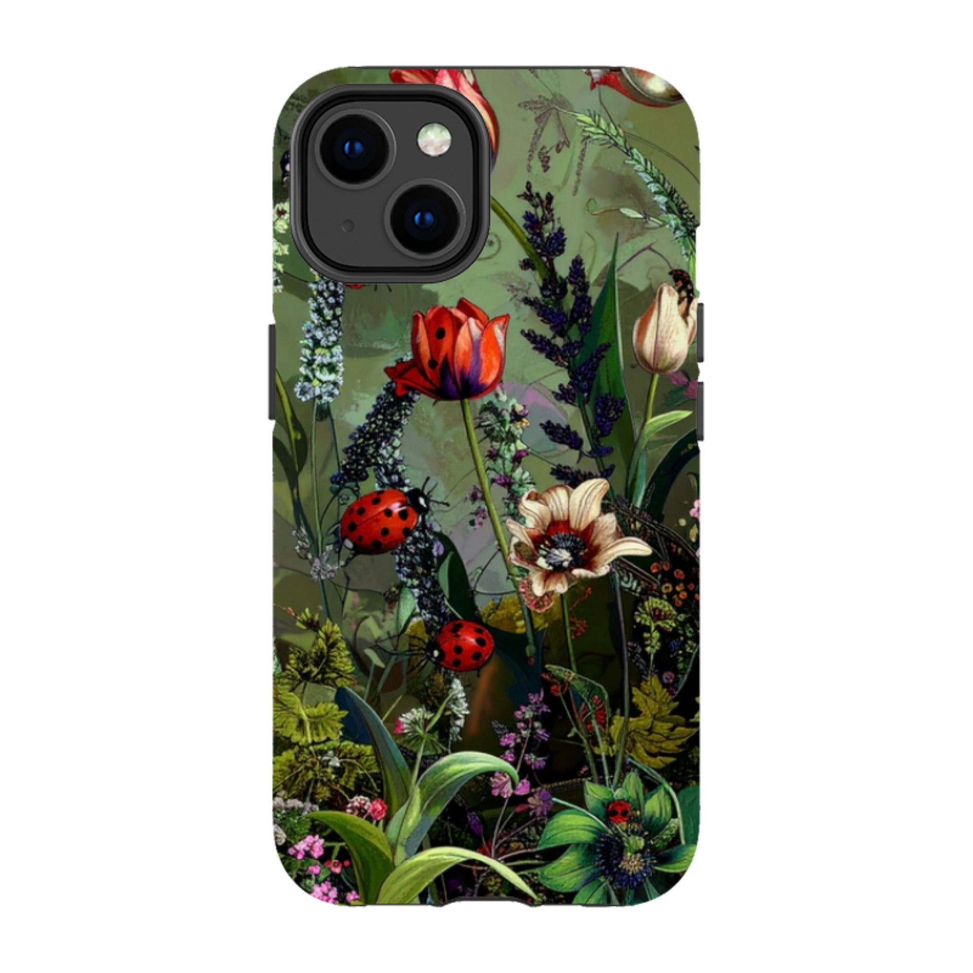 iPhone Tough Case - Green Vyne Ladybirds