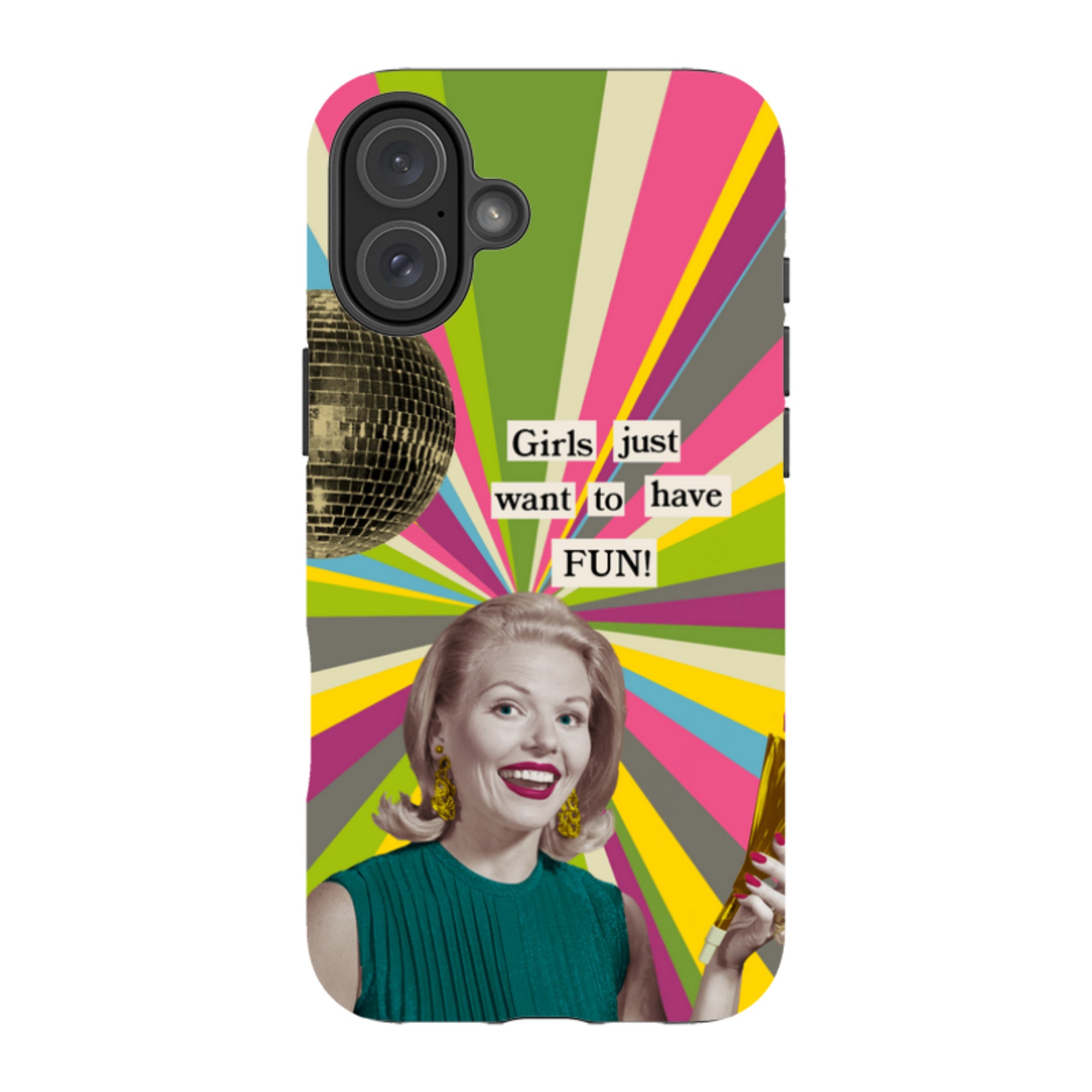 iPhone Tough Case - Girls want to have fun By Clare Jordan