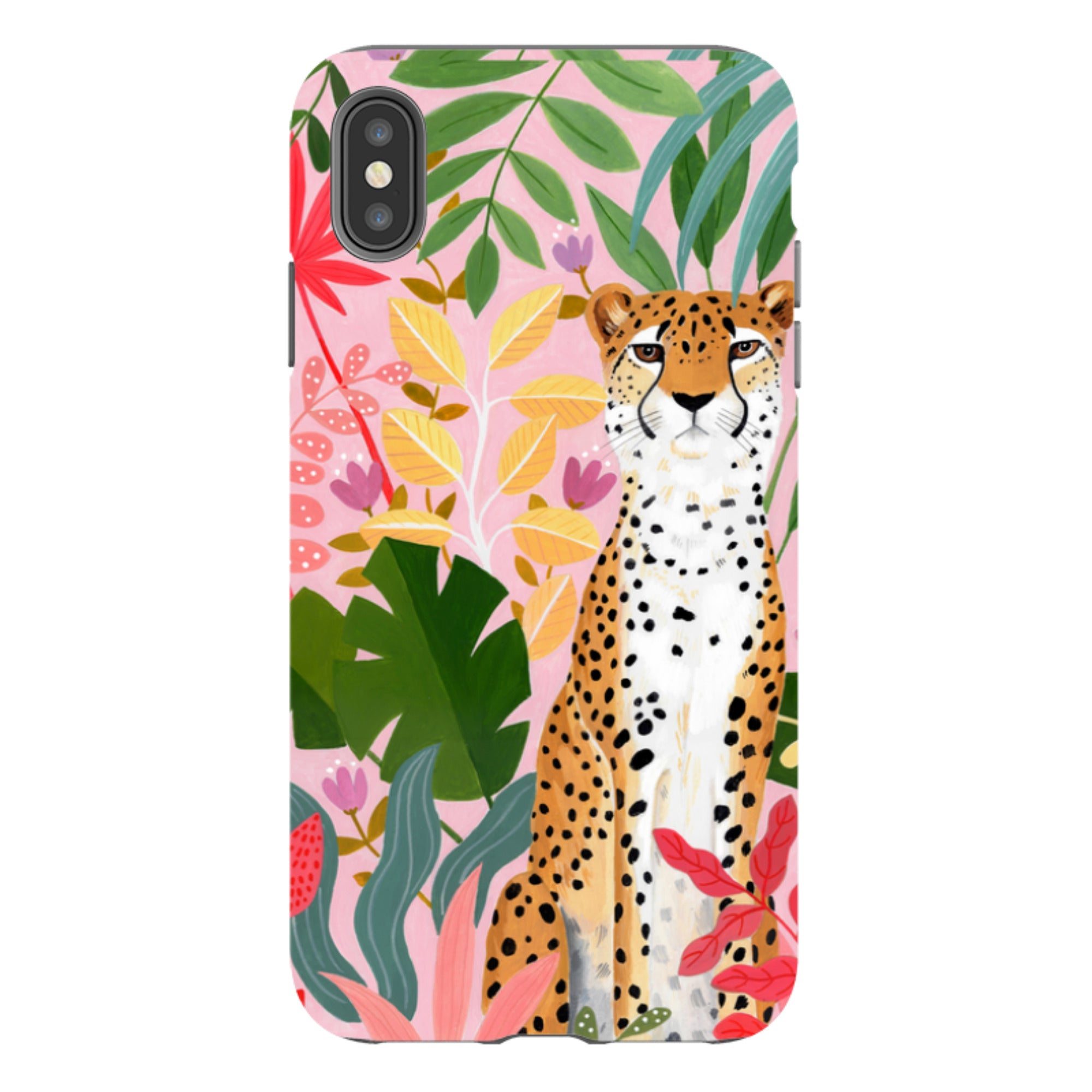 iPhone Tough Case - Cheetah Jungle By Bex Parkin