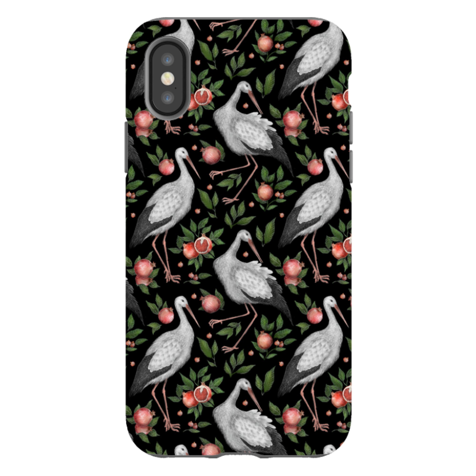 iPhone Tough Case - Stork Pattern By Catherine Rowe