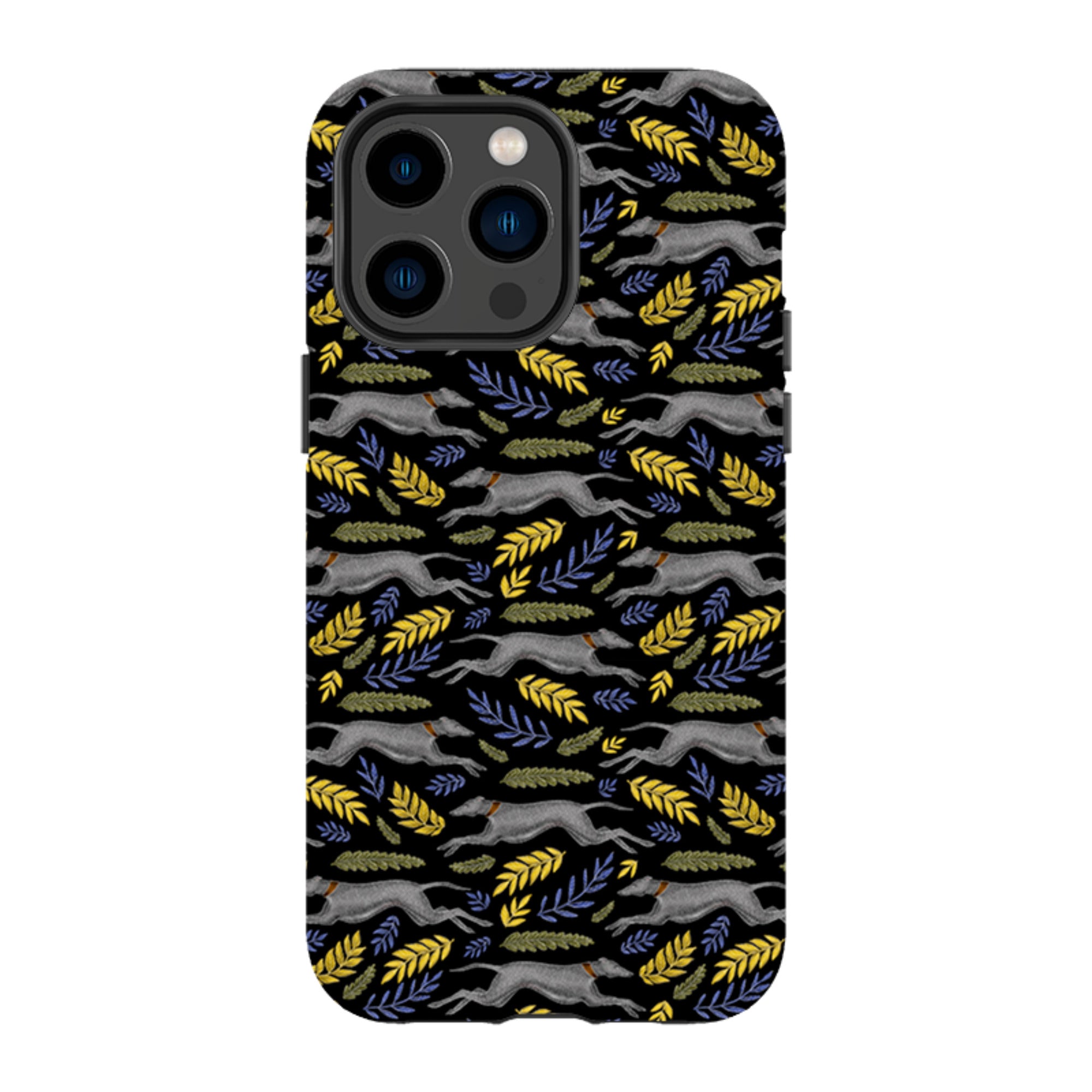 iPhone Tough Case - Greyhound Pattern By Catherine Rowe