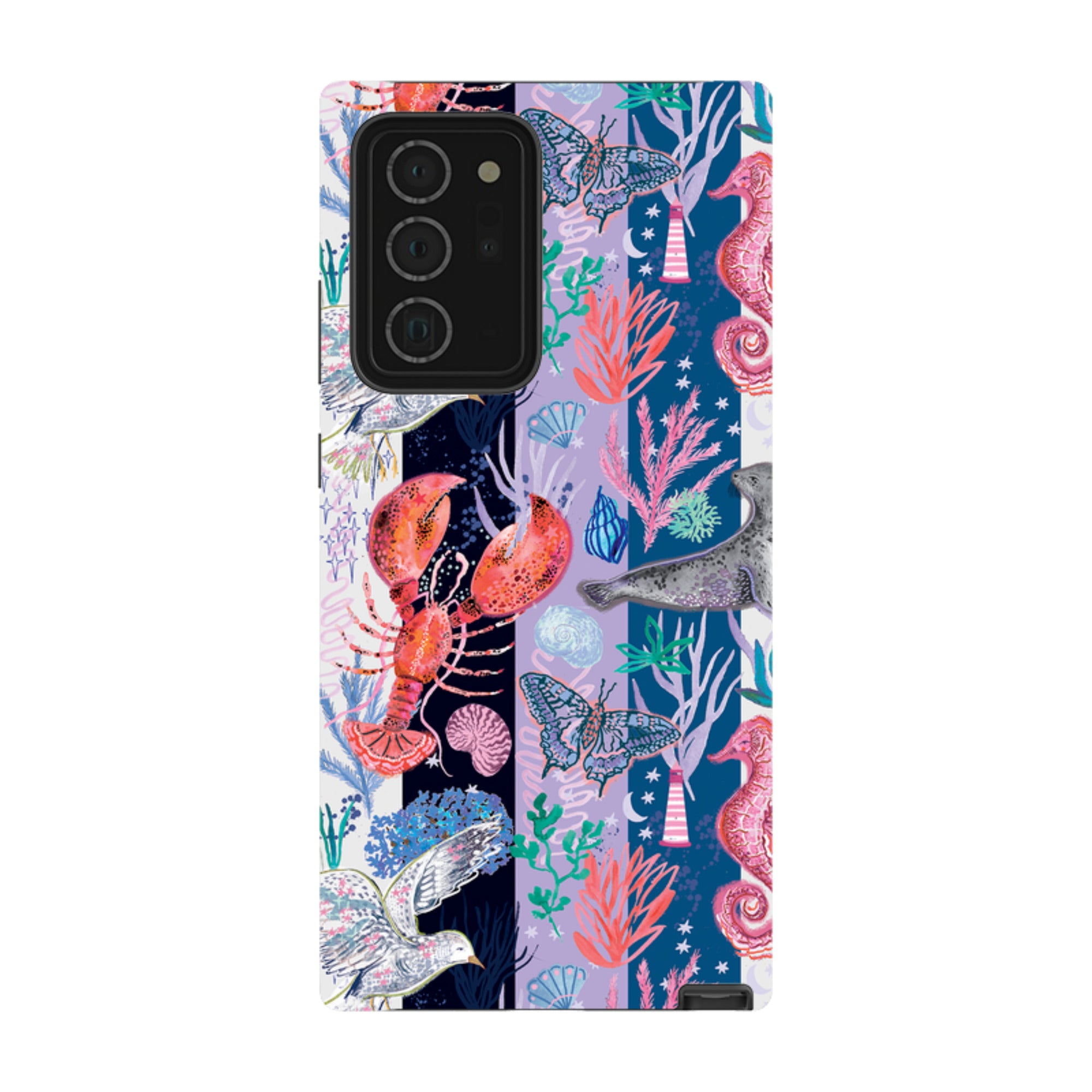 Samsung Tough  Case - Coastal Calling Stripe II By Emma Frances Grant