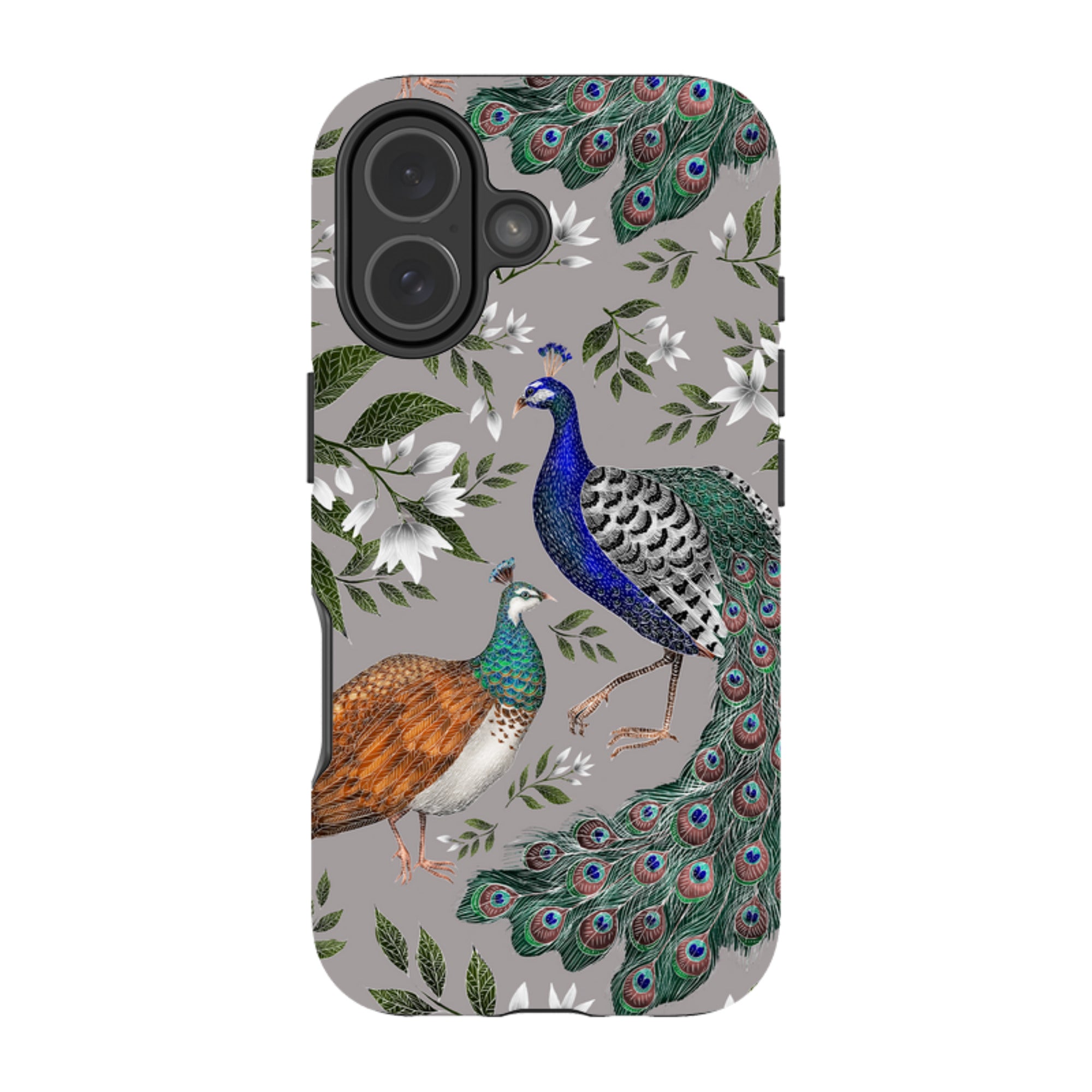 iPhone Tough Case - Peahen And Peacock By Catherine Rowe