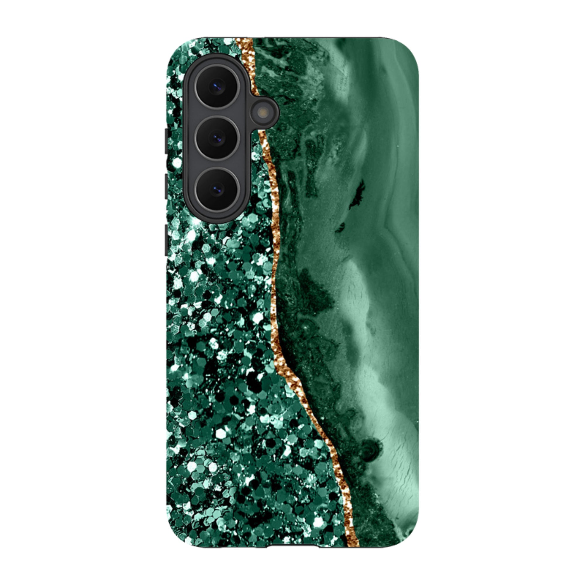 Samsung Tough Case - Green Shade (case does not glitter)