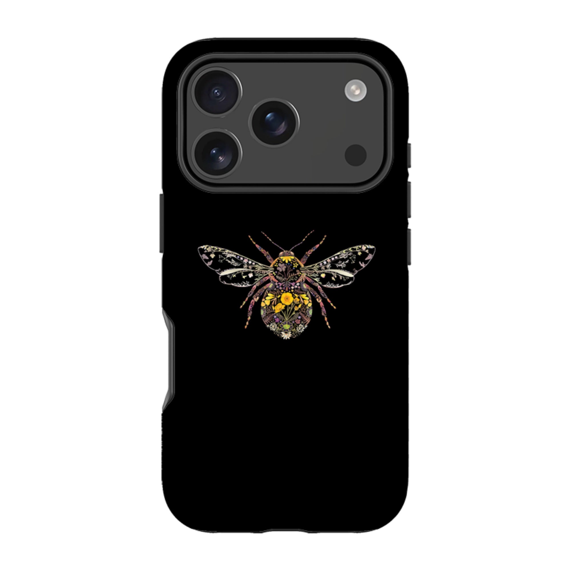 iPhone MagSafe Tough Case -  Floral Bumble Bee By Helen Ahpornsiri