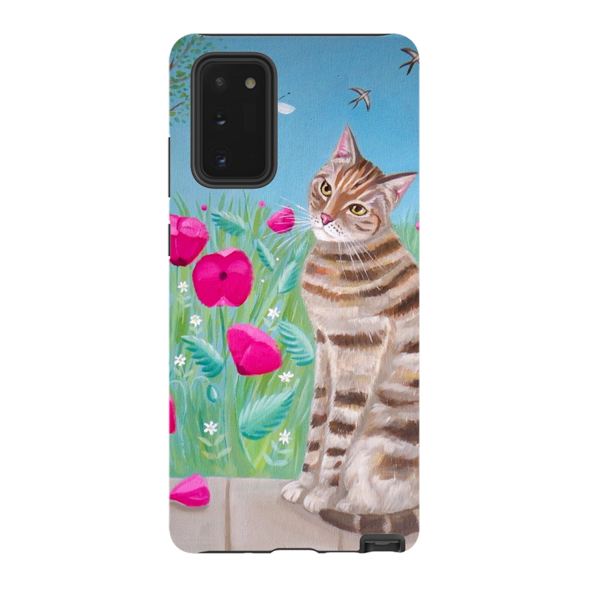 Samsung Tough Case - Cat Floral By Mary Stubberfield