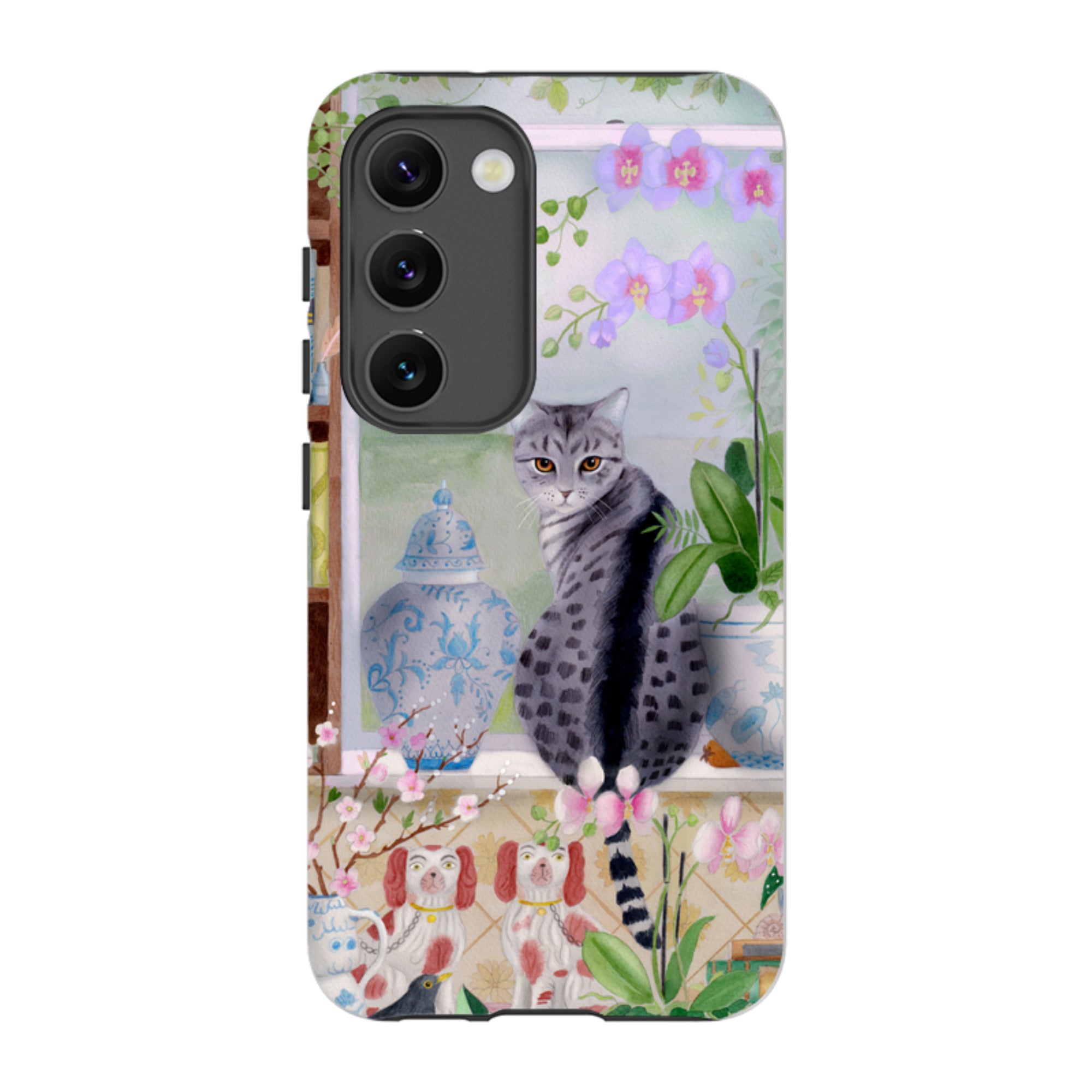 Samsung Tough Case - Cat In Window By Bex Parkin