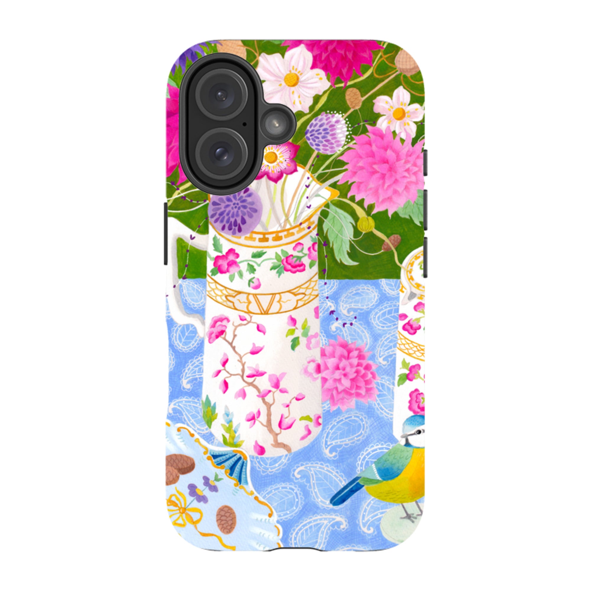 iPhone MagSafe Tough Case - Dahlias By Bex Parkin