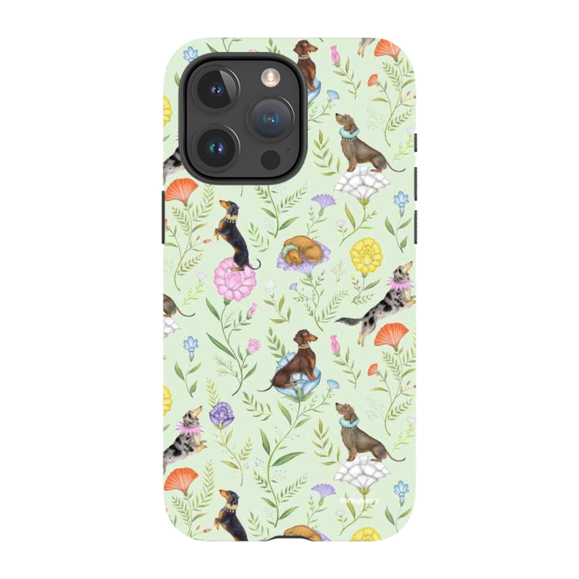 iPhone Tough Case - Doxy Day Afternoon Pistachio By Catherine Rowe