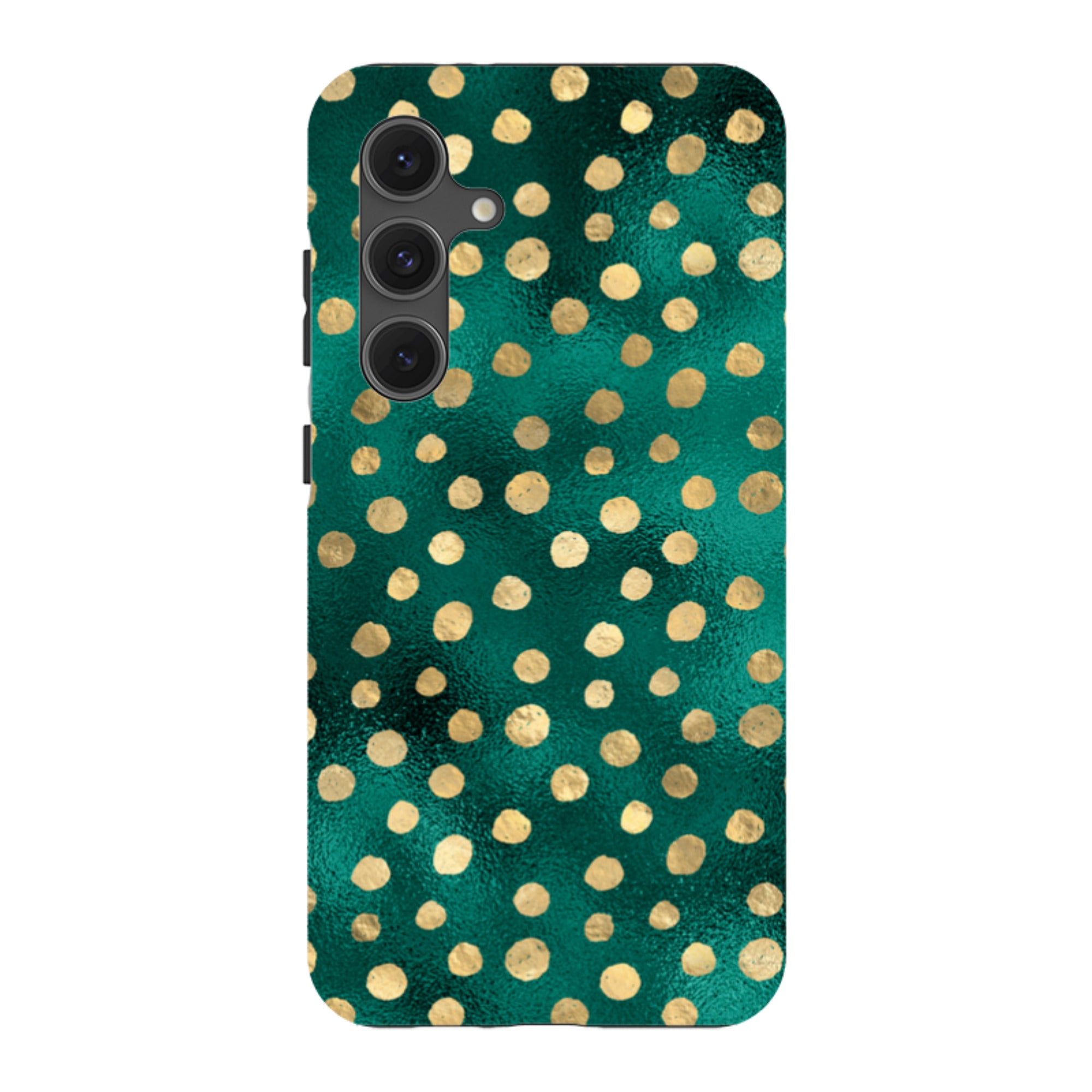 Samsung Tough Case - Forest and Gold Dots