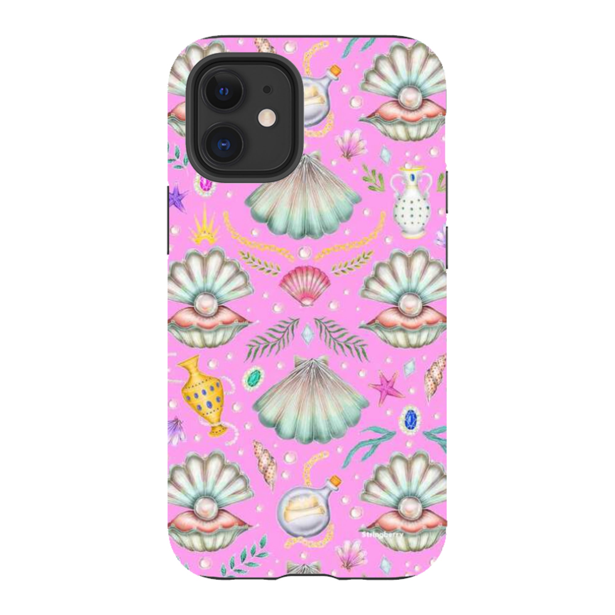 iPhone Tough Case - Pearl's Fantasy Candy Pink By Catherine Rowe