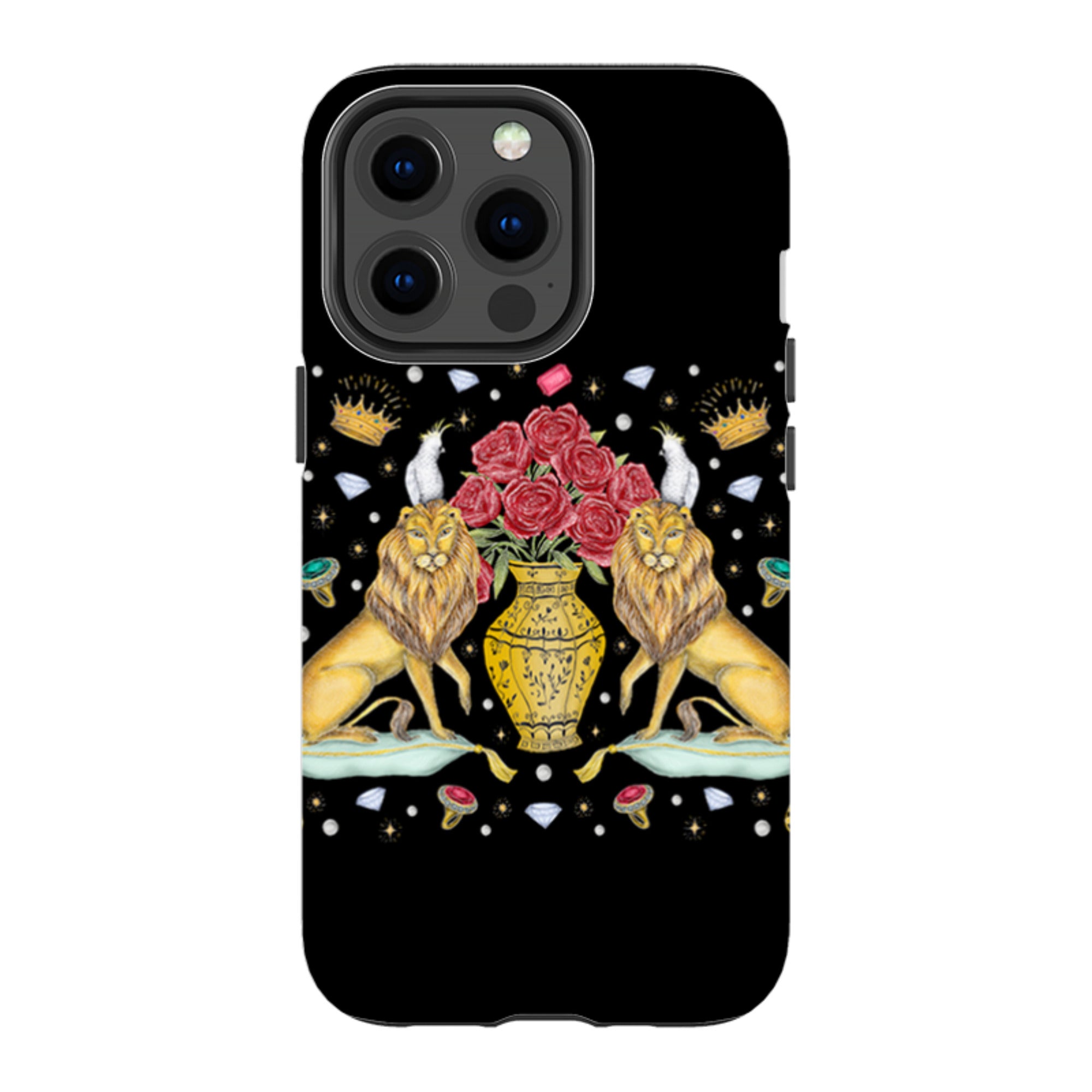 iPhone Tough Case - Lion And Vase By Catherine Rowe