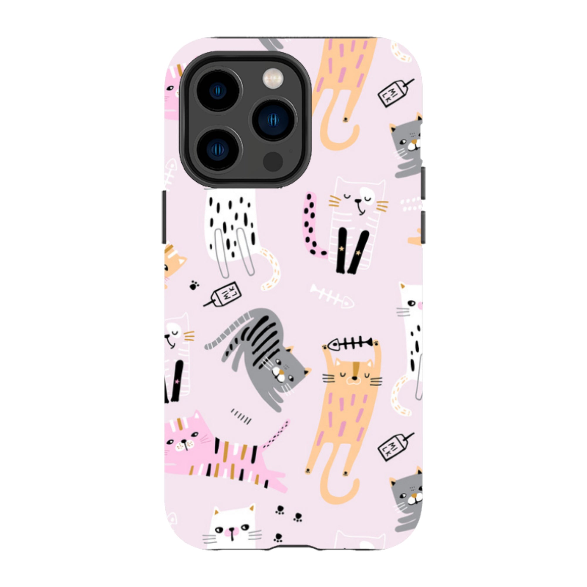 iPhone MagSafe Tough Case - Cat and Bone Pink