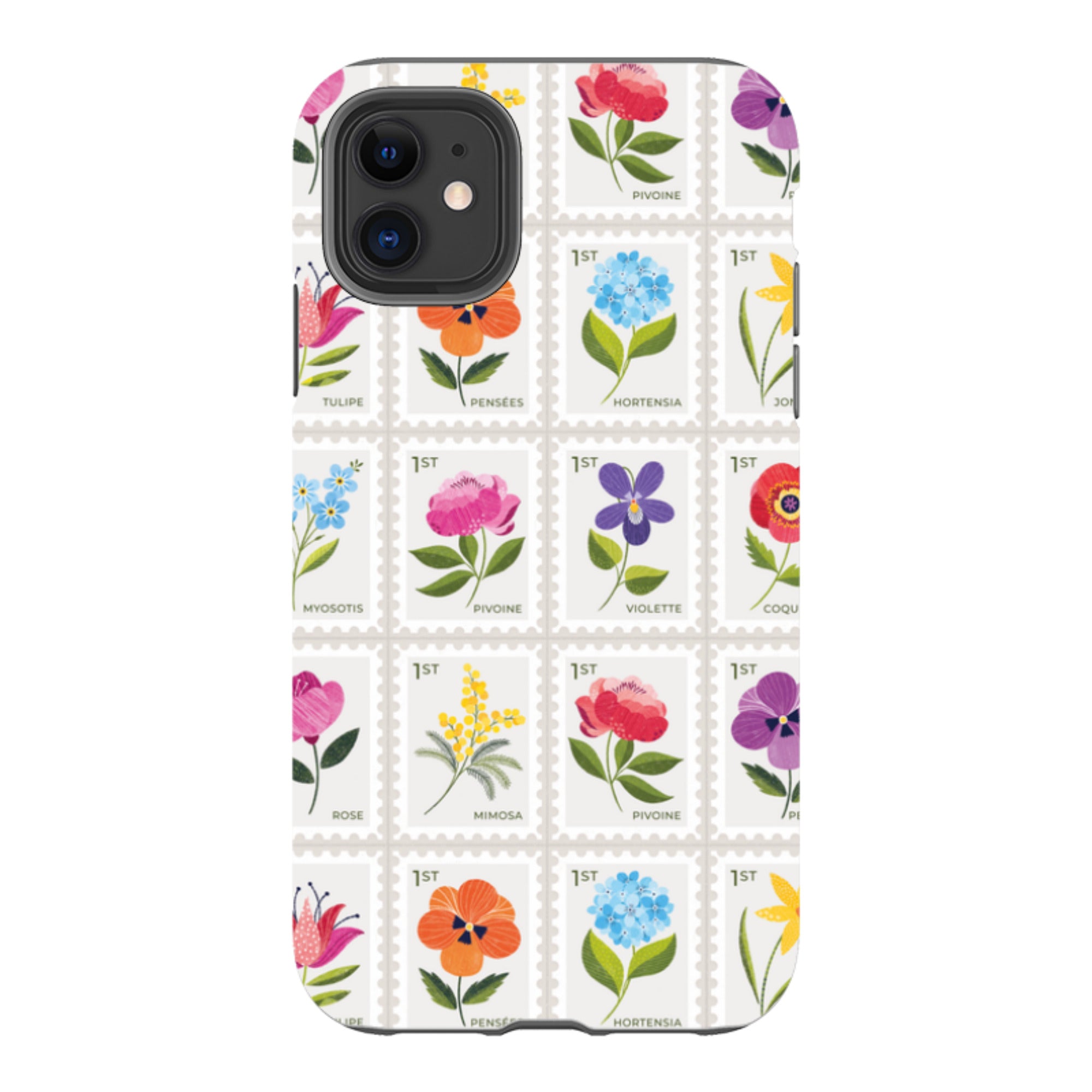 iPhone Tough Case - Floral Postage Stamps By Ali Brookes