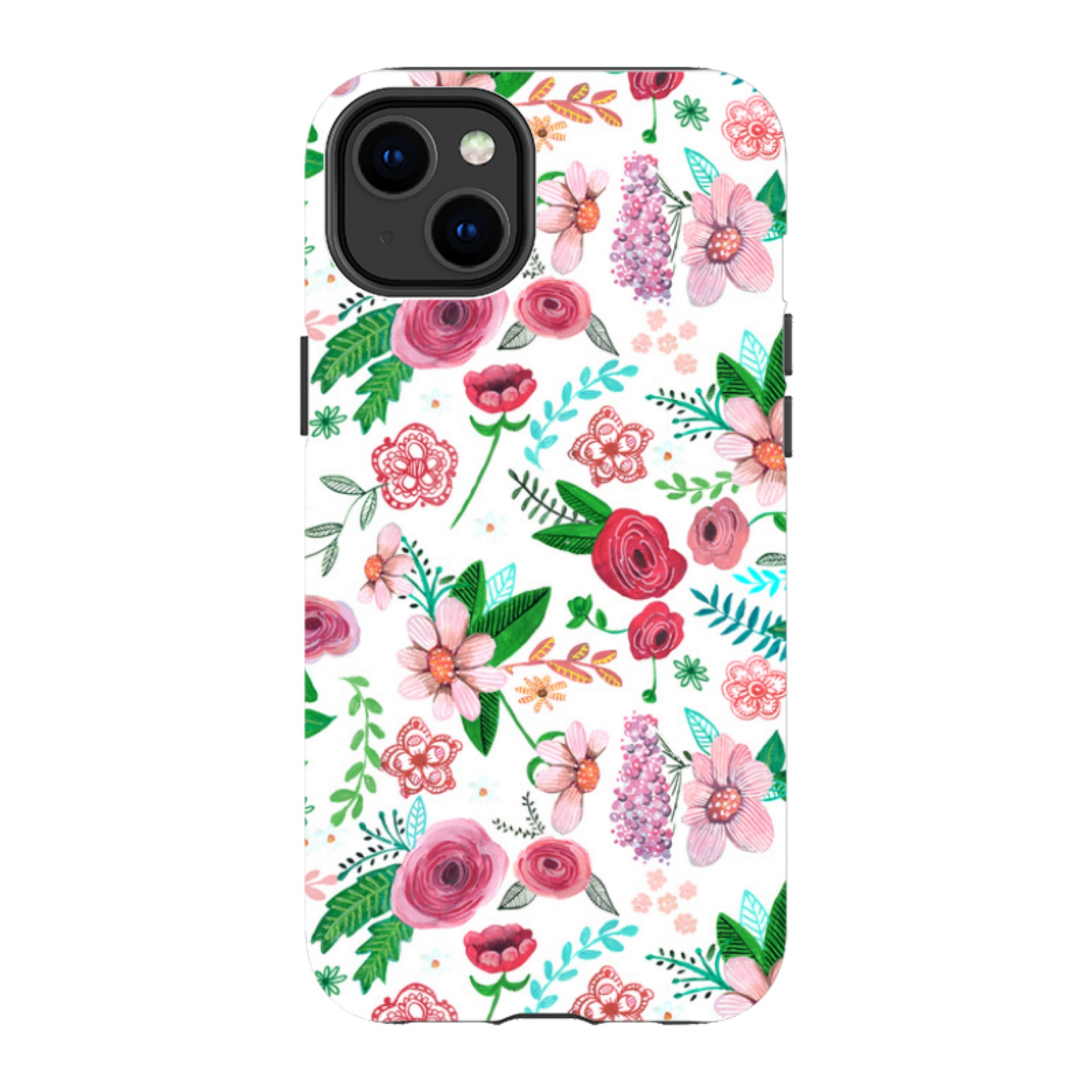 iPhone Tough Case - White Floral By Caroline Bonne Muller