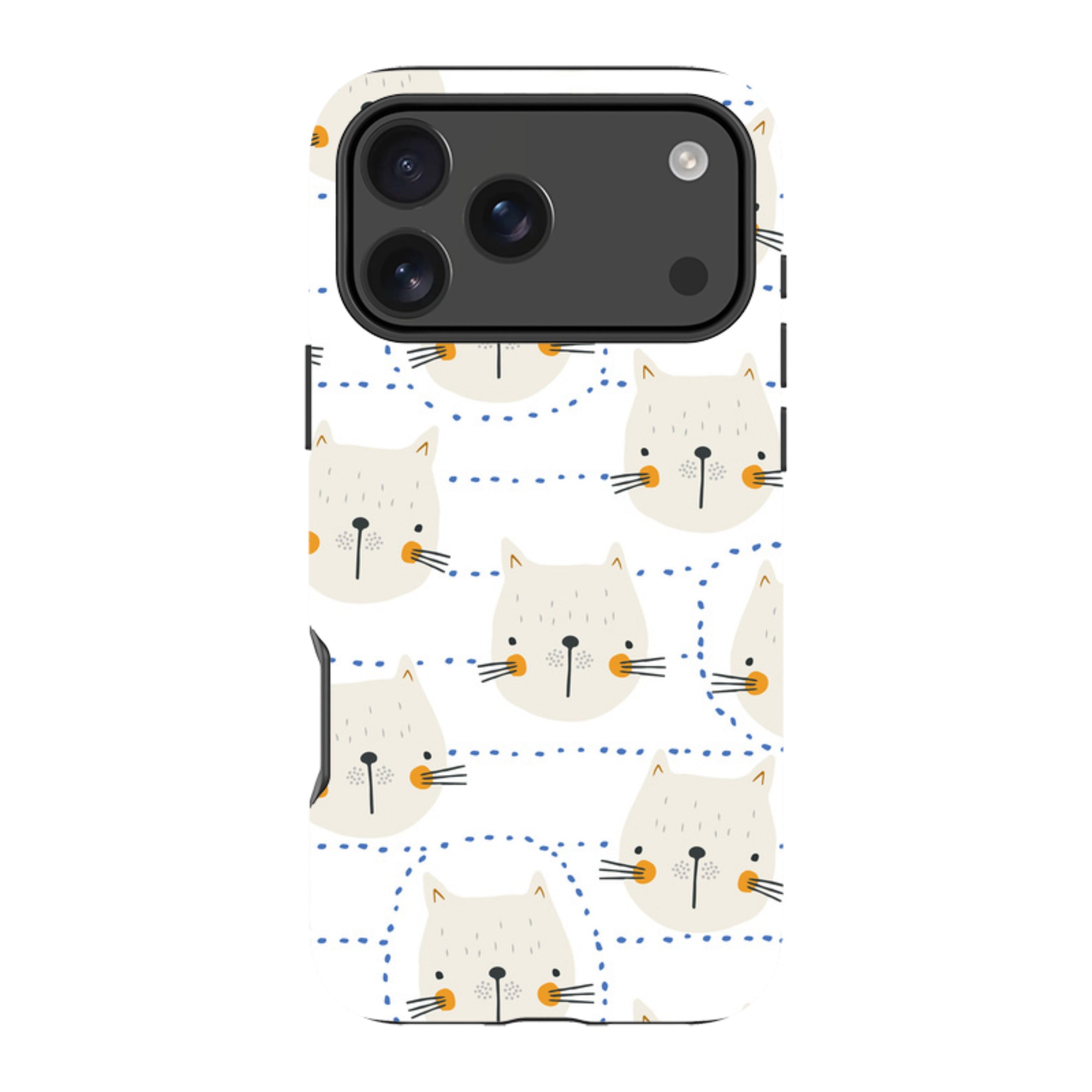 iPhone Tough Case - Cat Tiles