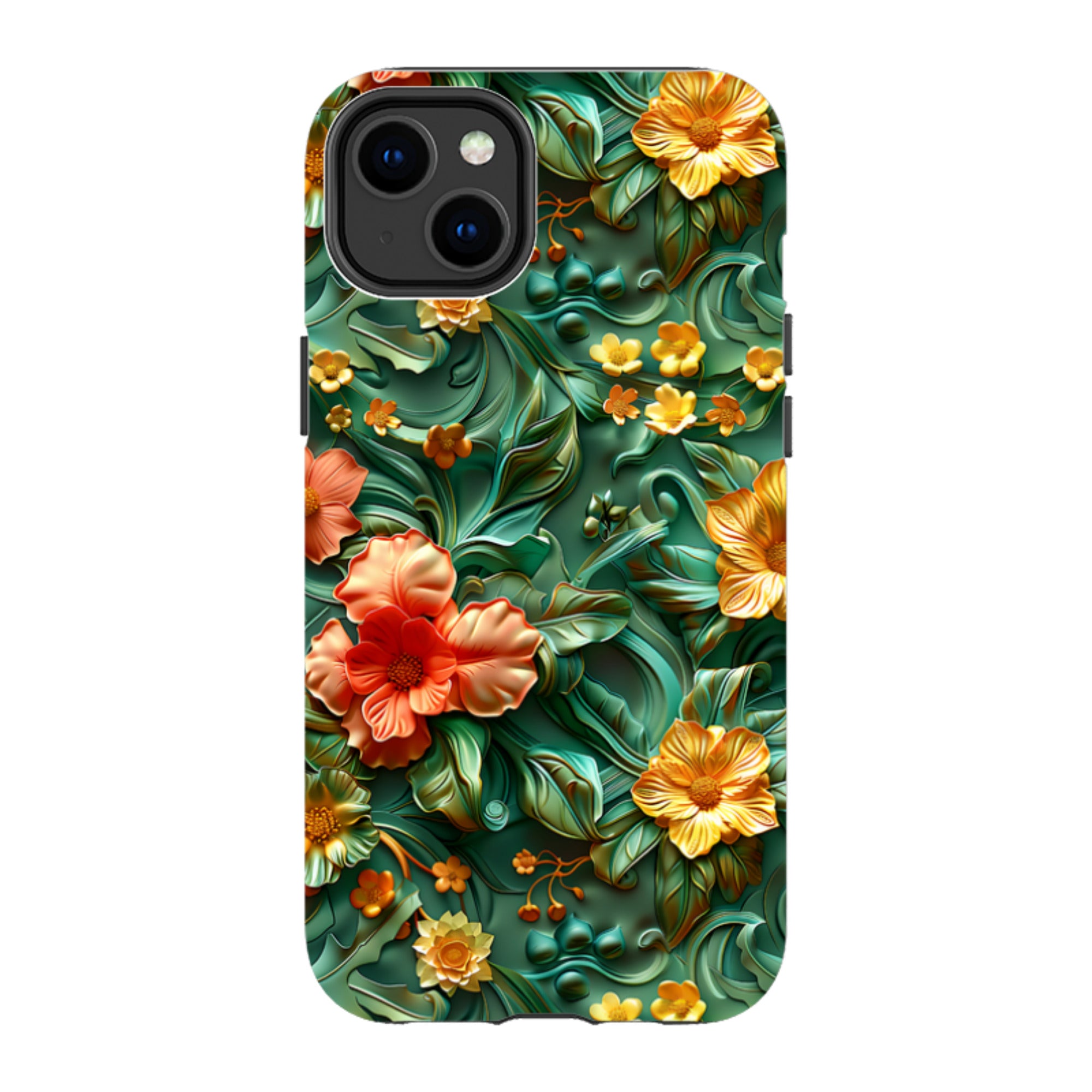 iPhone MagSafe Tough Case - Jade Floral