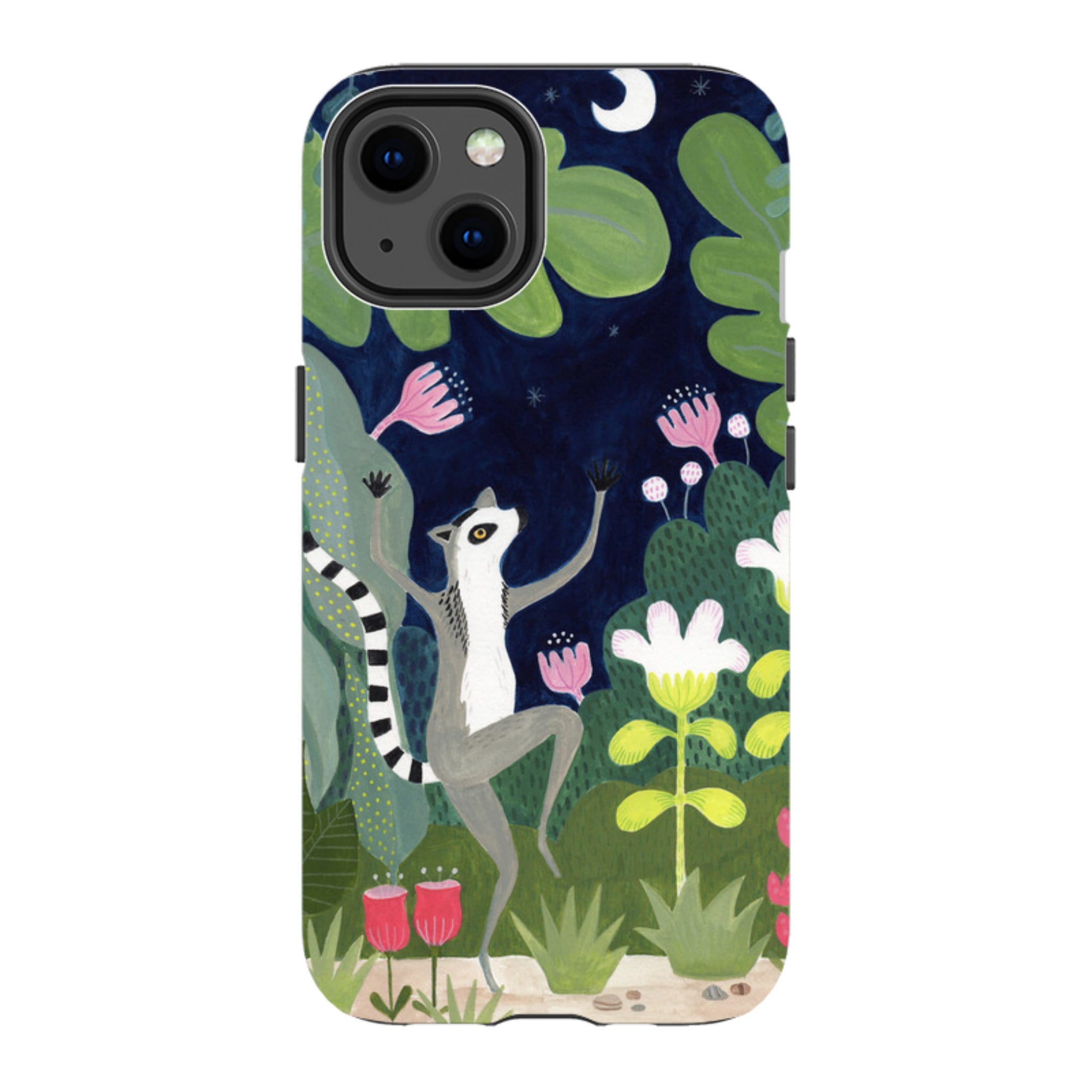 iPhone Tough Case - Dancing Lemur By Bex Parkin