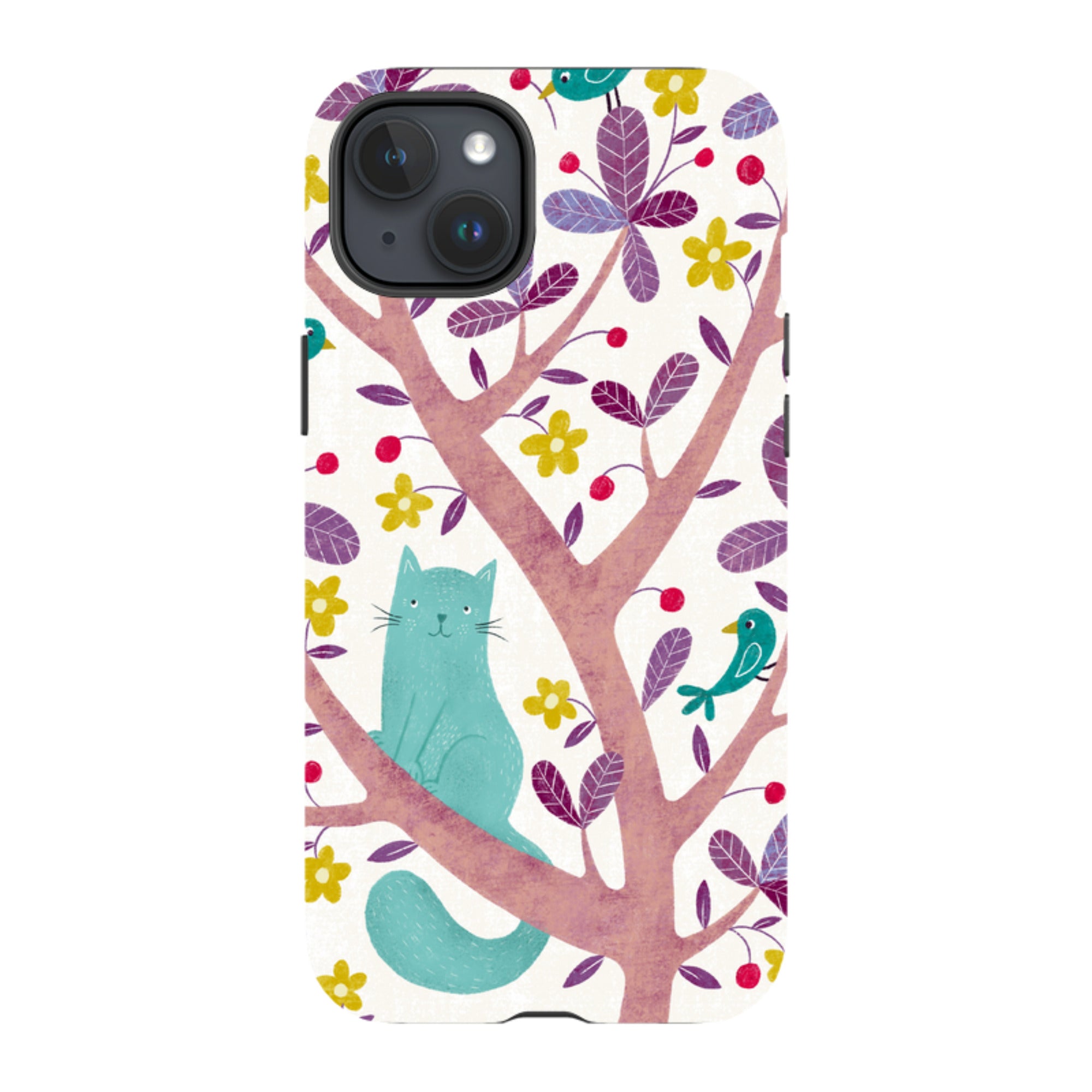 iPhone Tough Case - Cat And Bird By Suzy Taylor