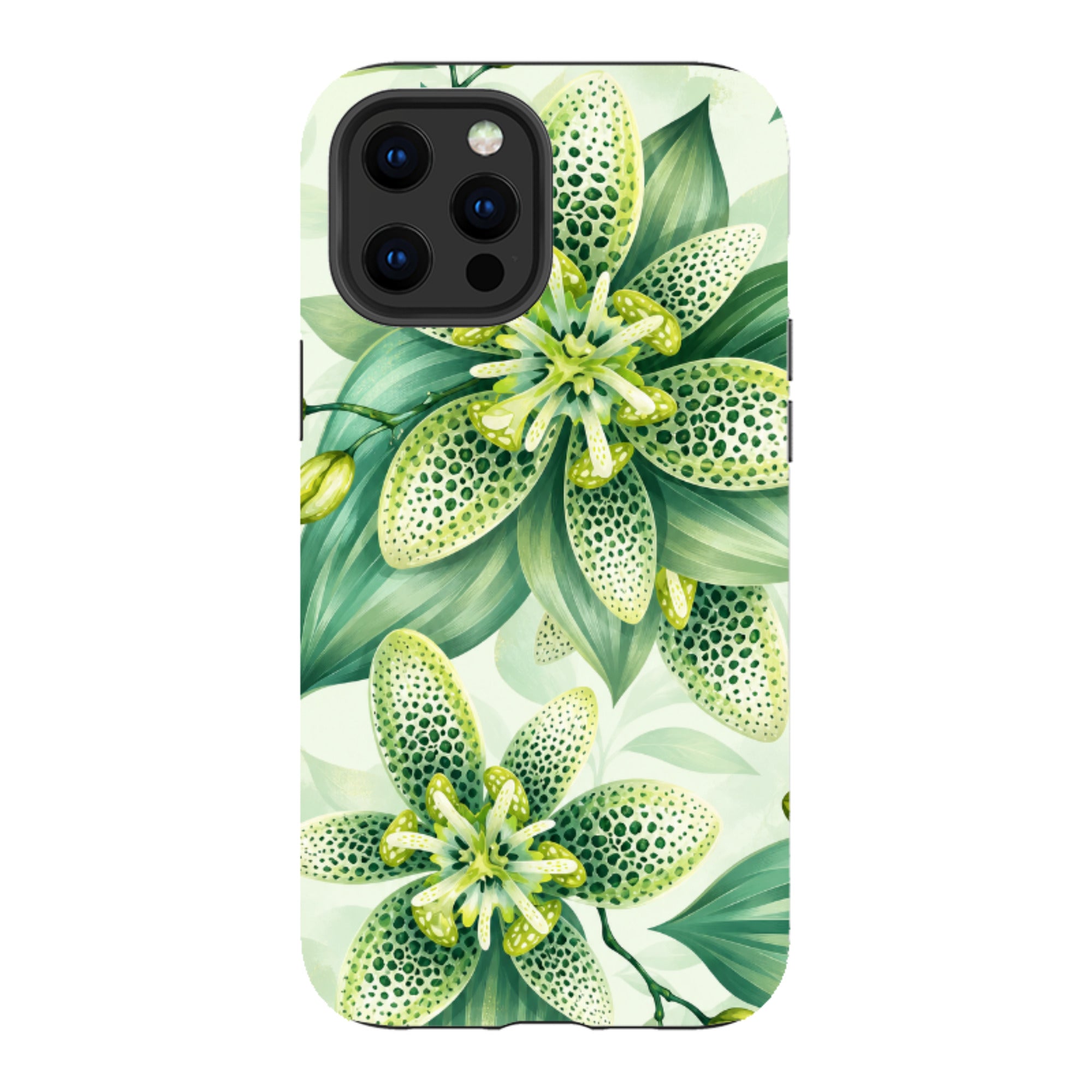 iPhone Tough Case - Sage Green Lily