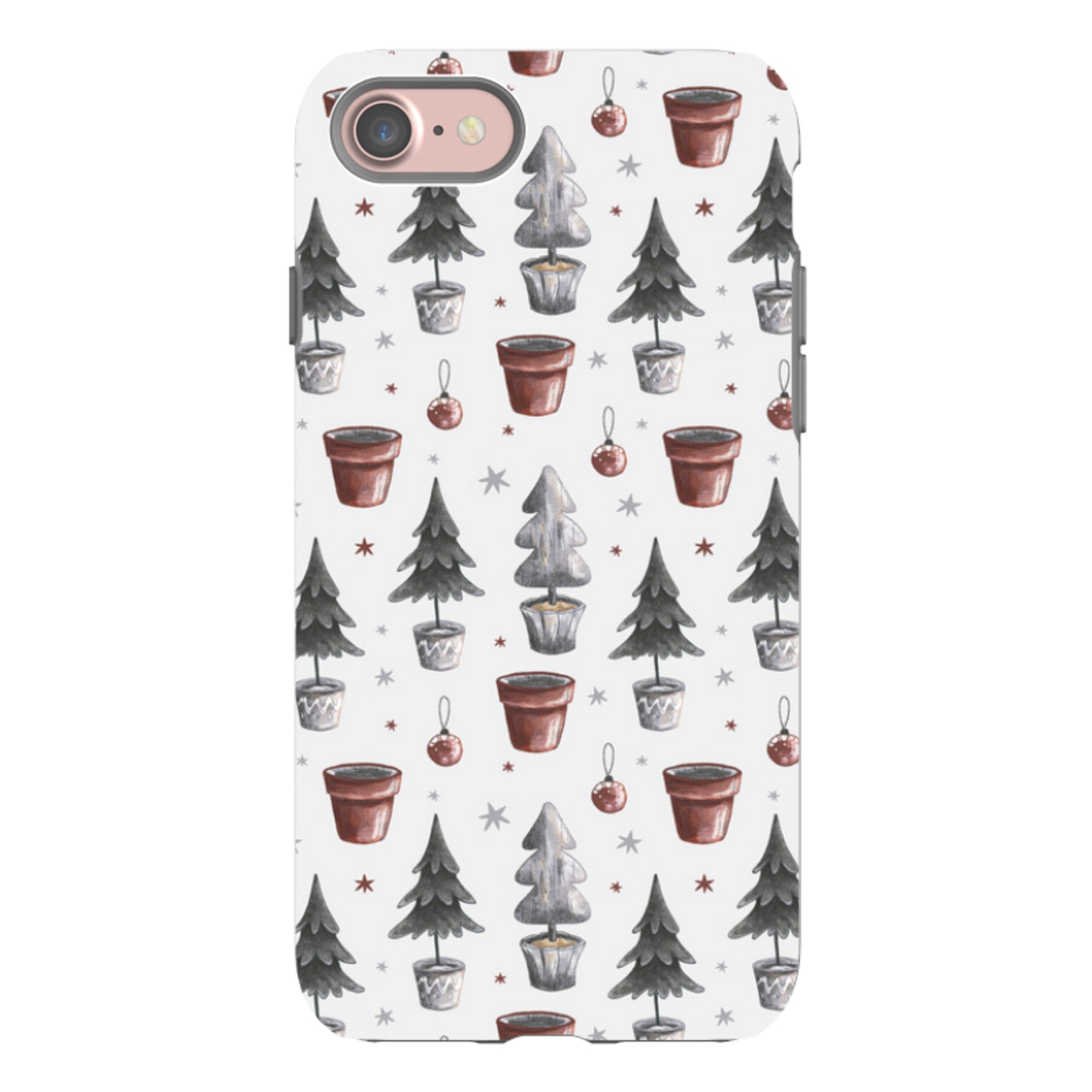 iPhone Tough Case - Xmas Tree Pattern