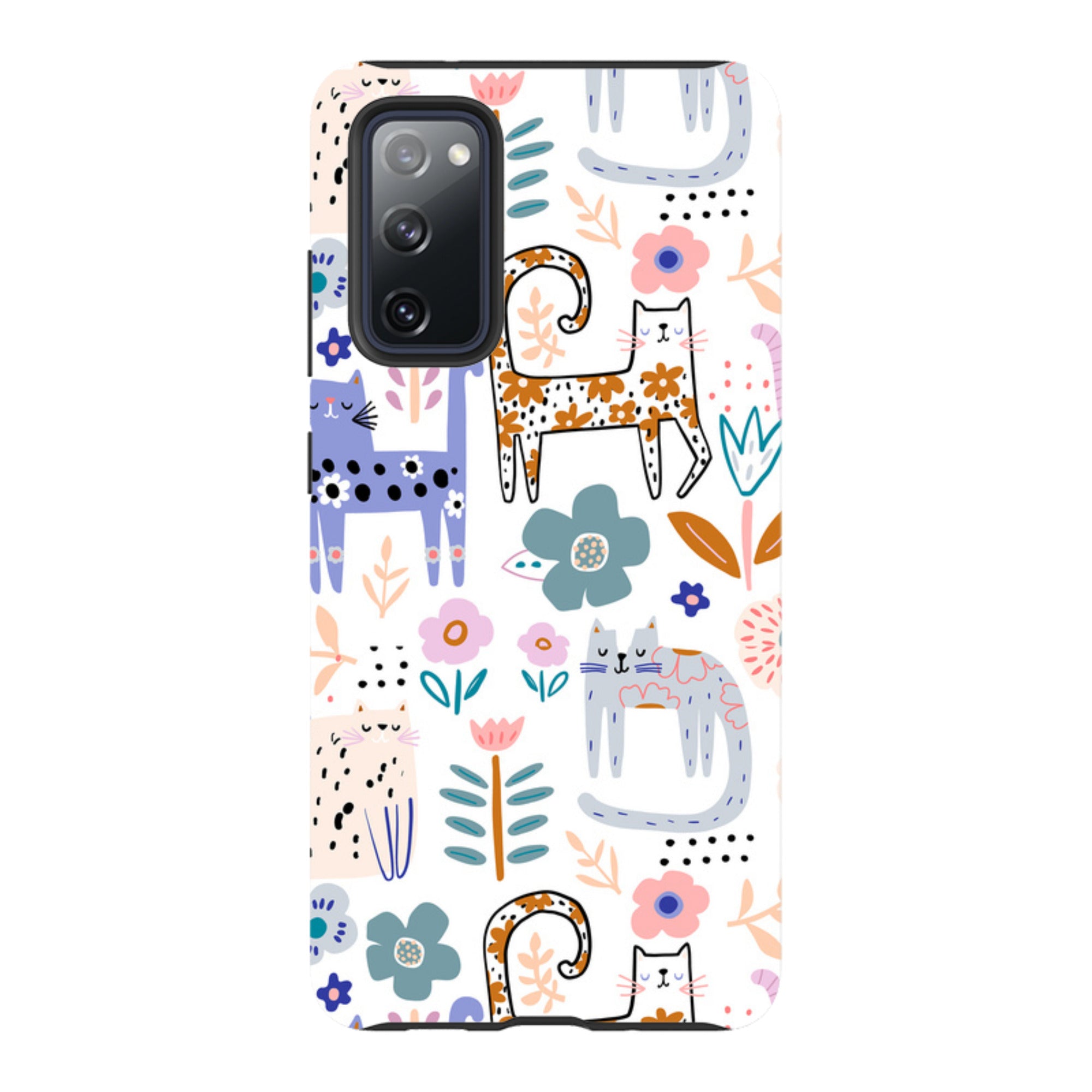 Samsung Tough Case - Floral Cats