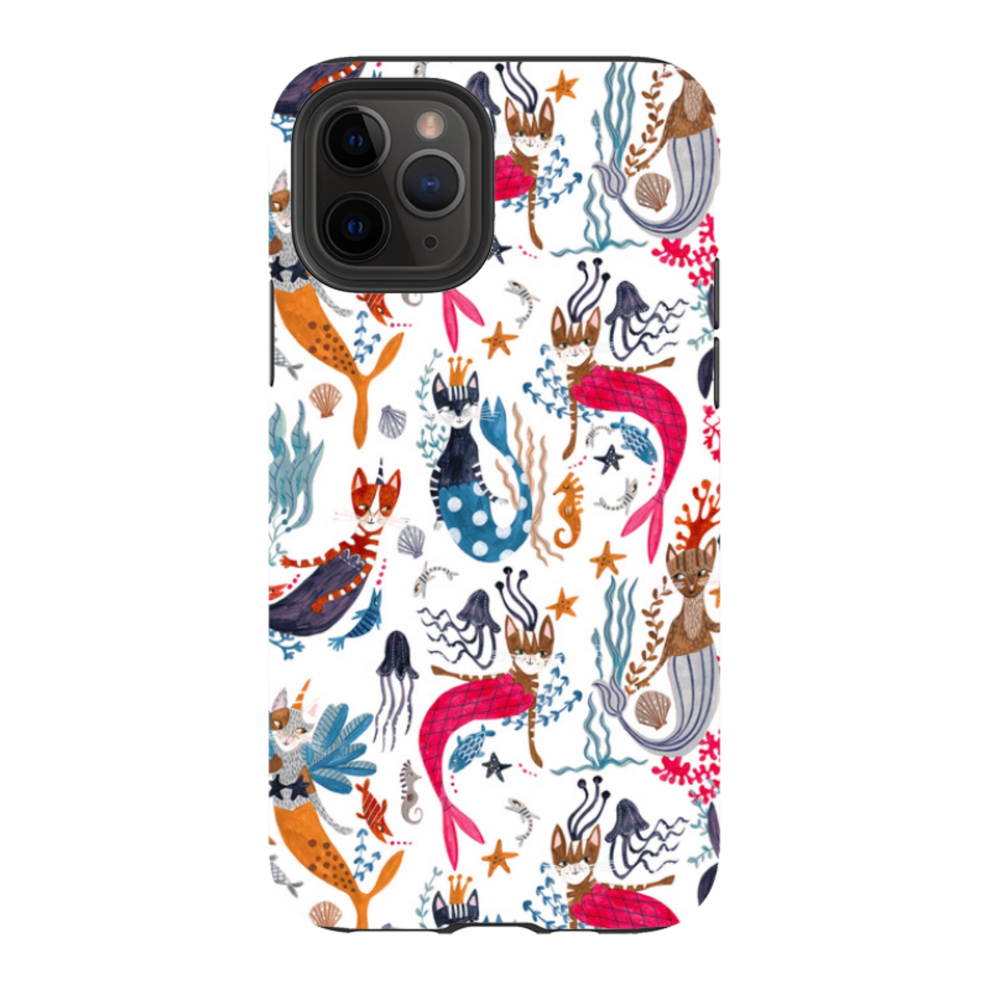 iPhone Tough Case - Cat-Fish By Caroline Bonne Muller