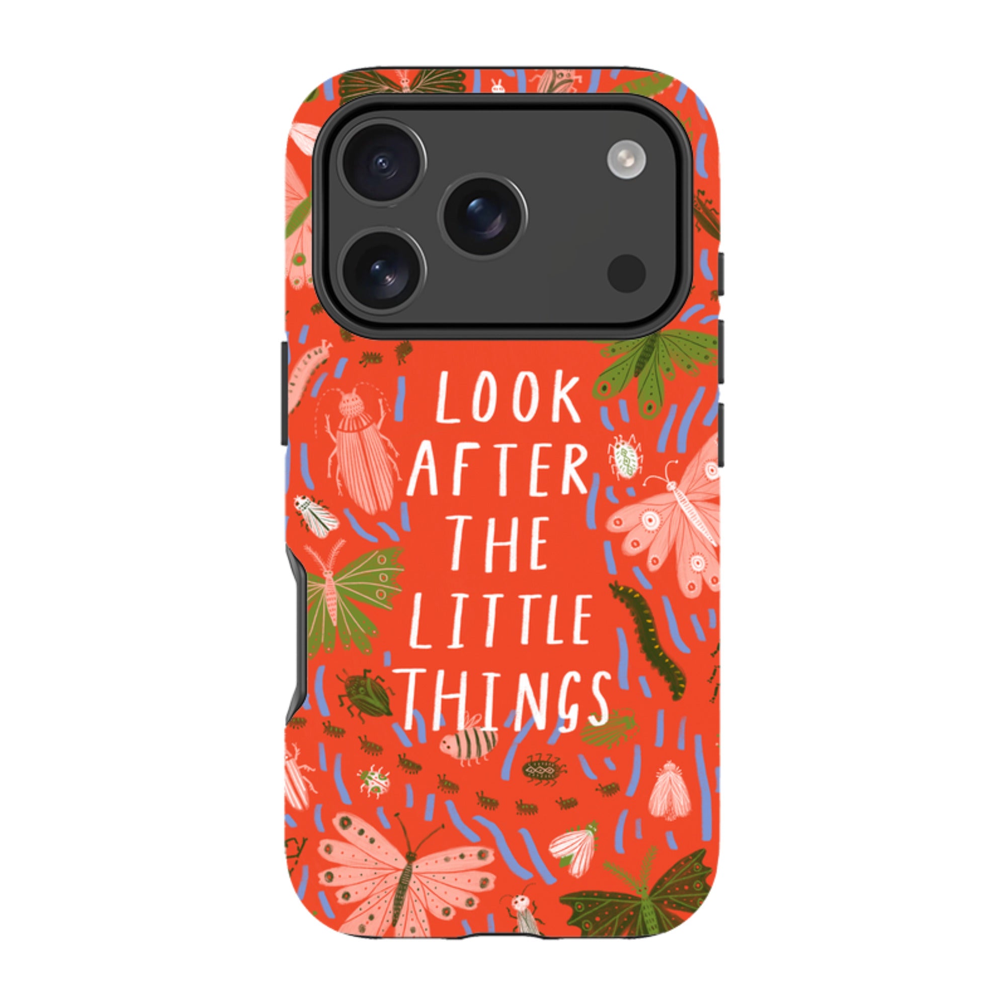 iPhone Tough Case - Little Things Orange By Lee Foster Wilson