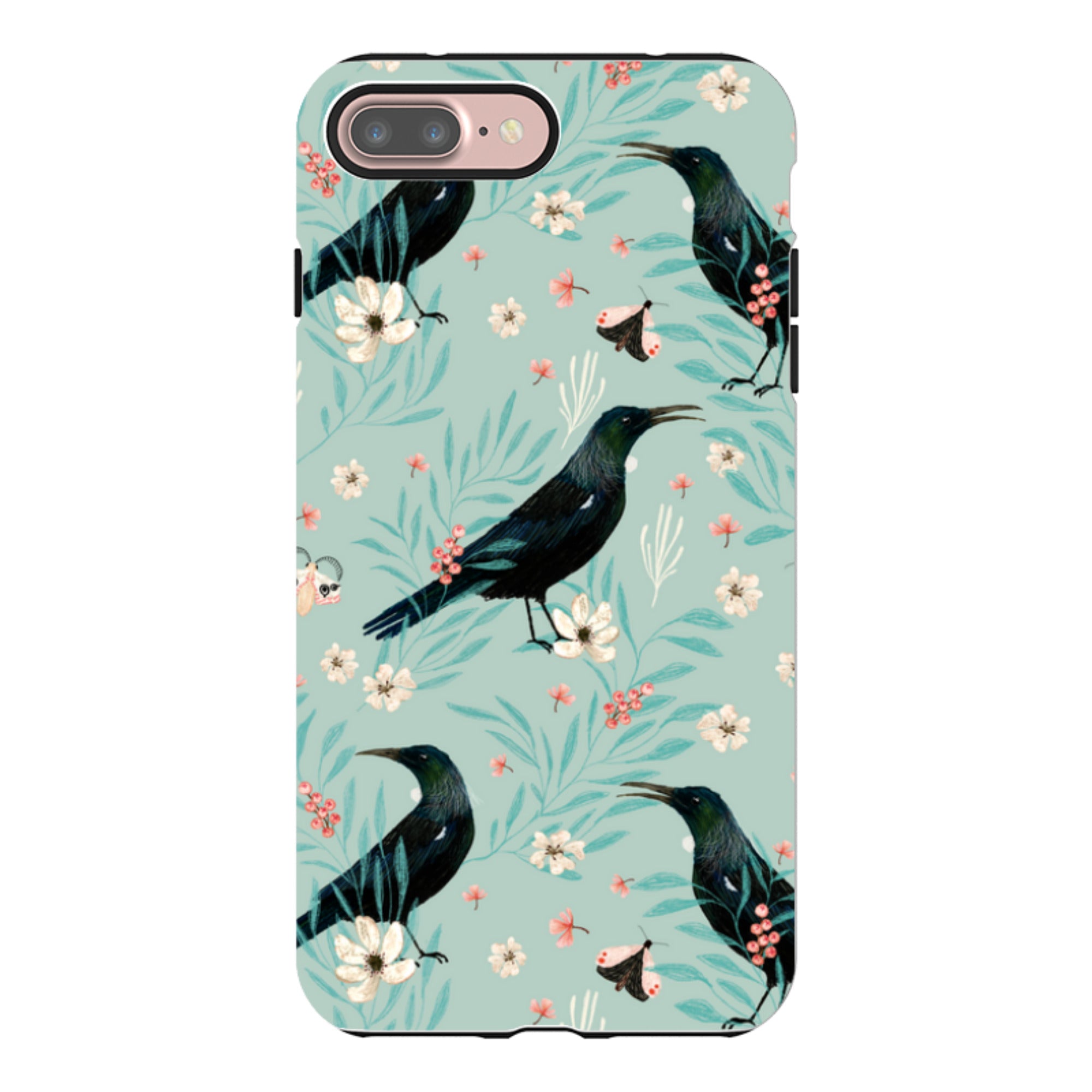 iPhone Tough Case - Tui Light Blue By Katherine Quinn