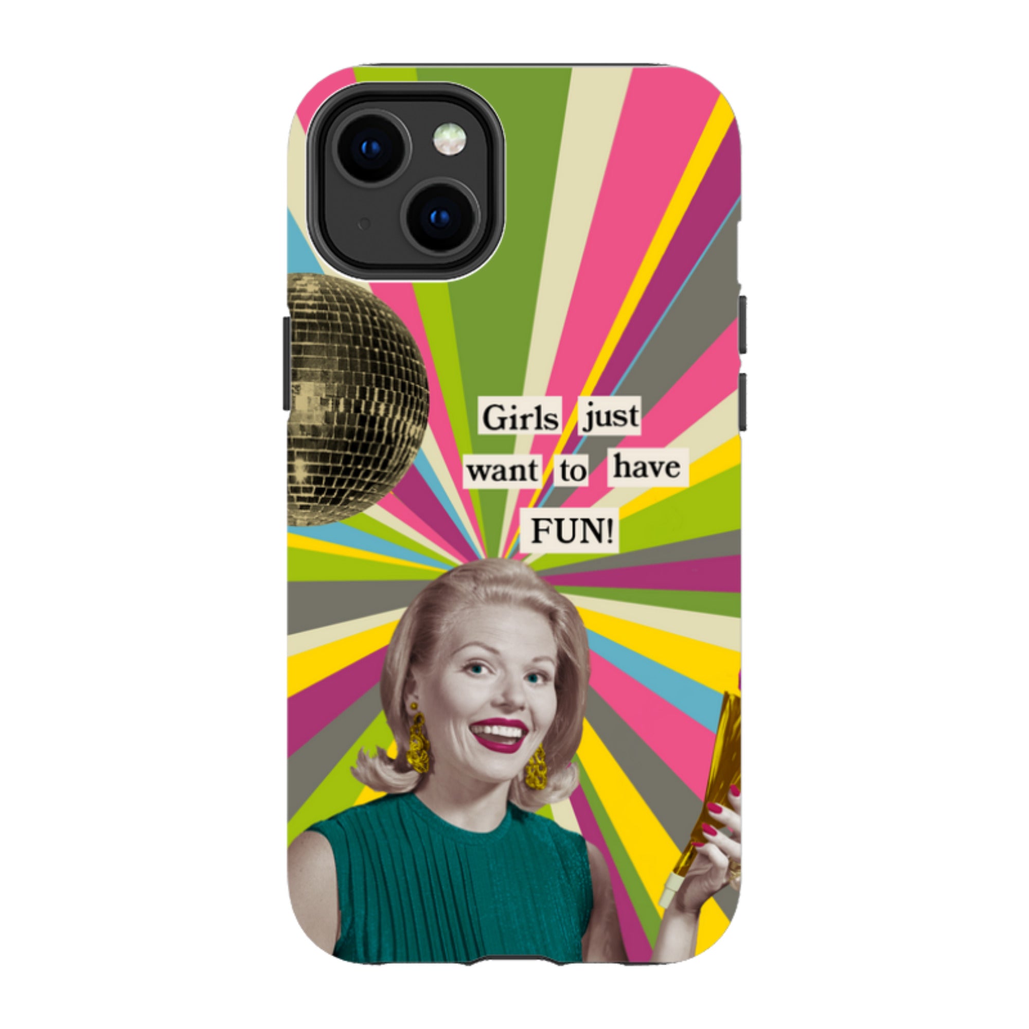 iPhone Tough Case - Girls want to have fun By Clare Jordan