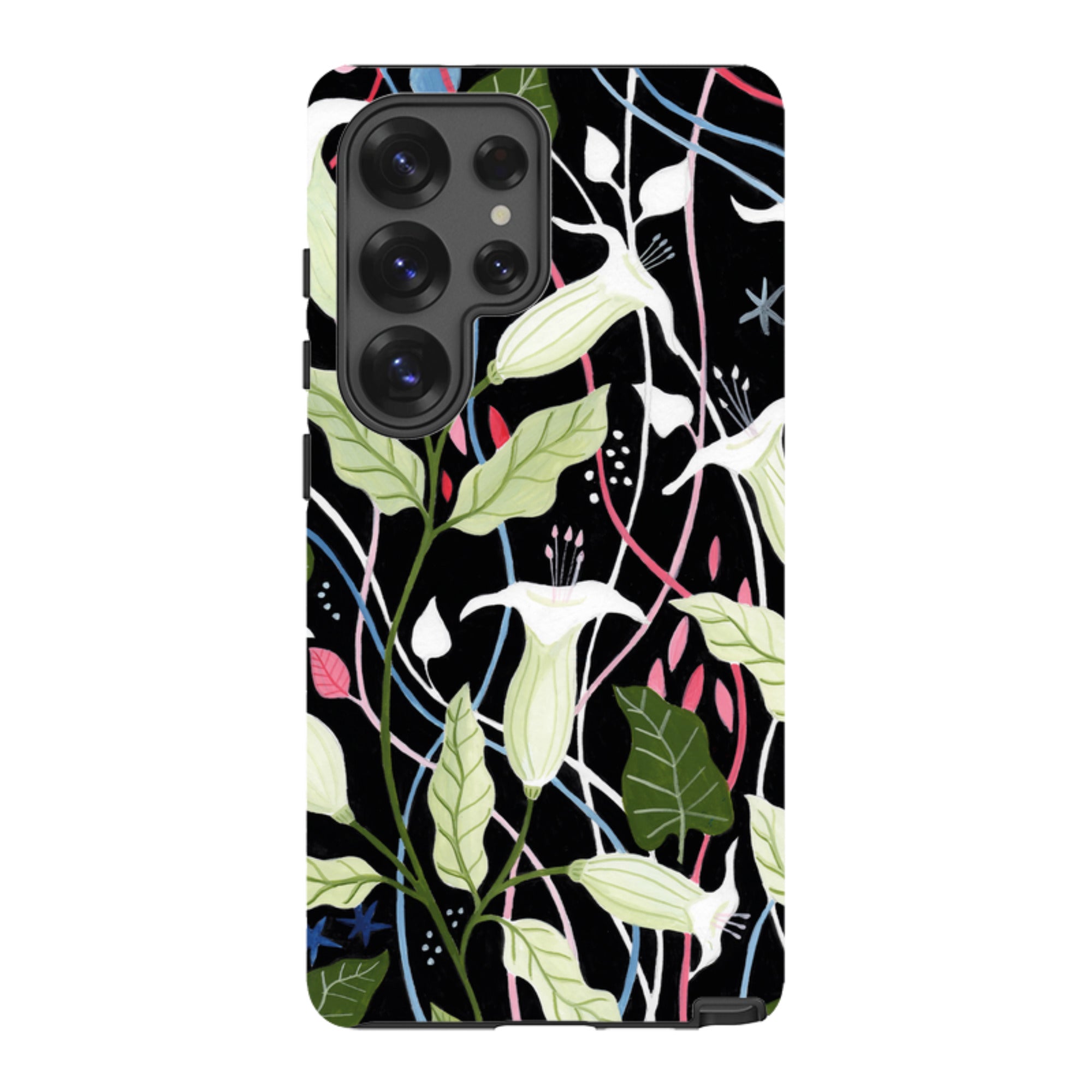 Samsung Tough Case - Trumpet Flowers By Bex Parkin