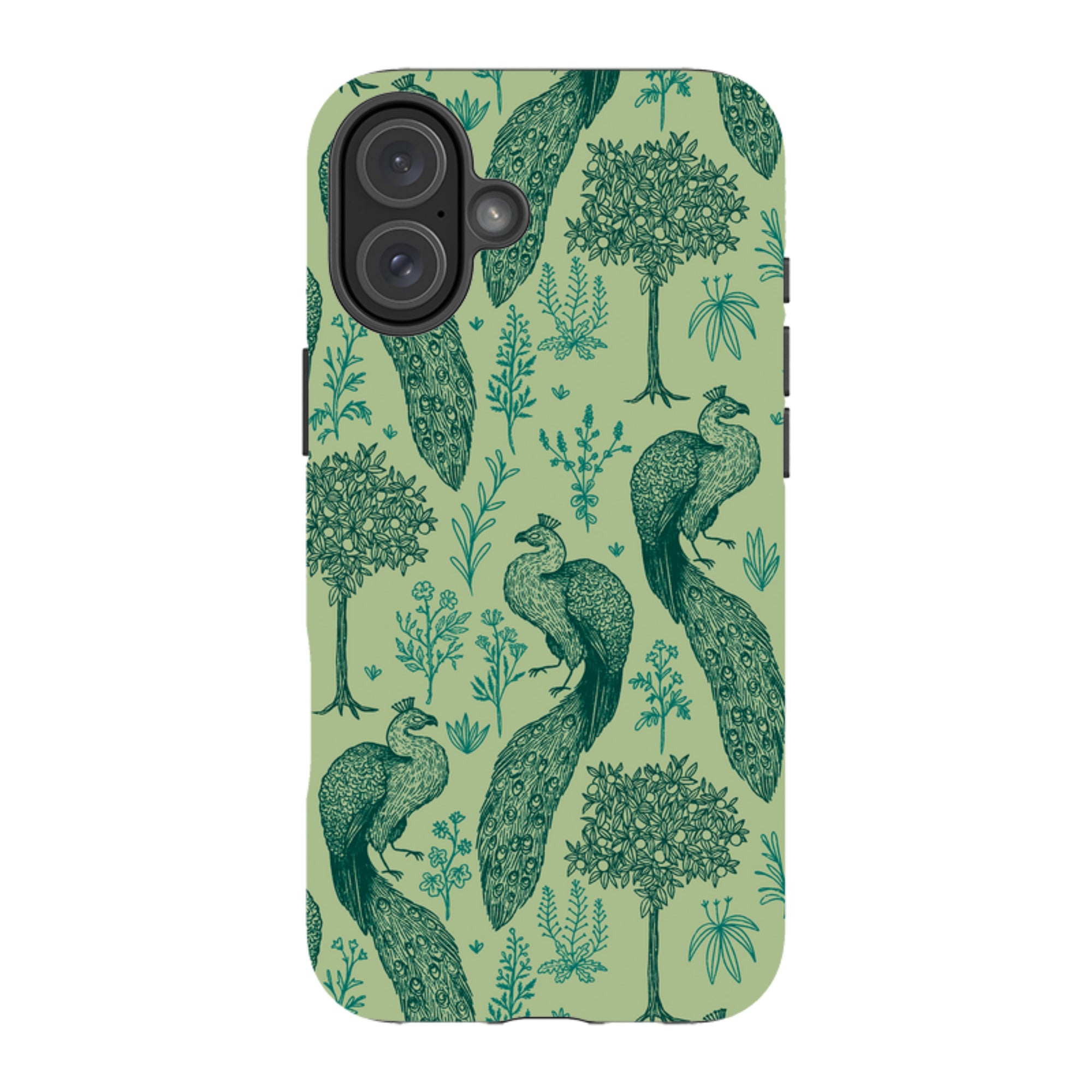 iPhone MagSafe Tough Case -  Peacock Pattern By Anna Stead