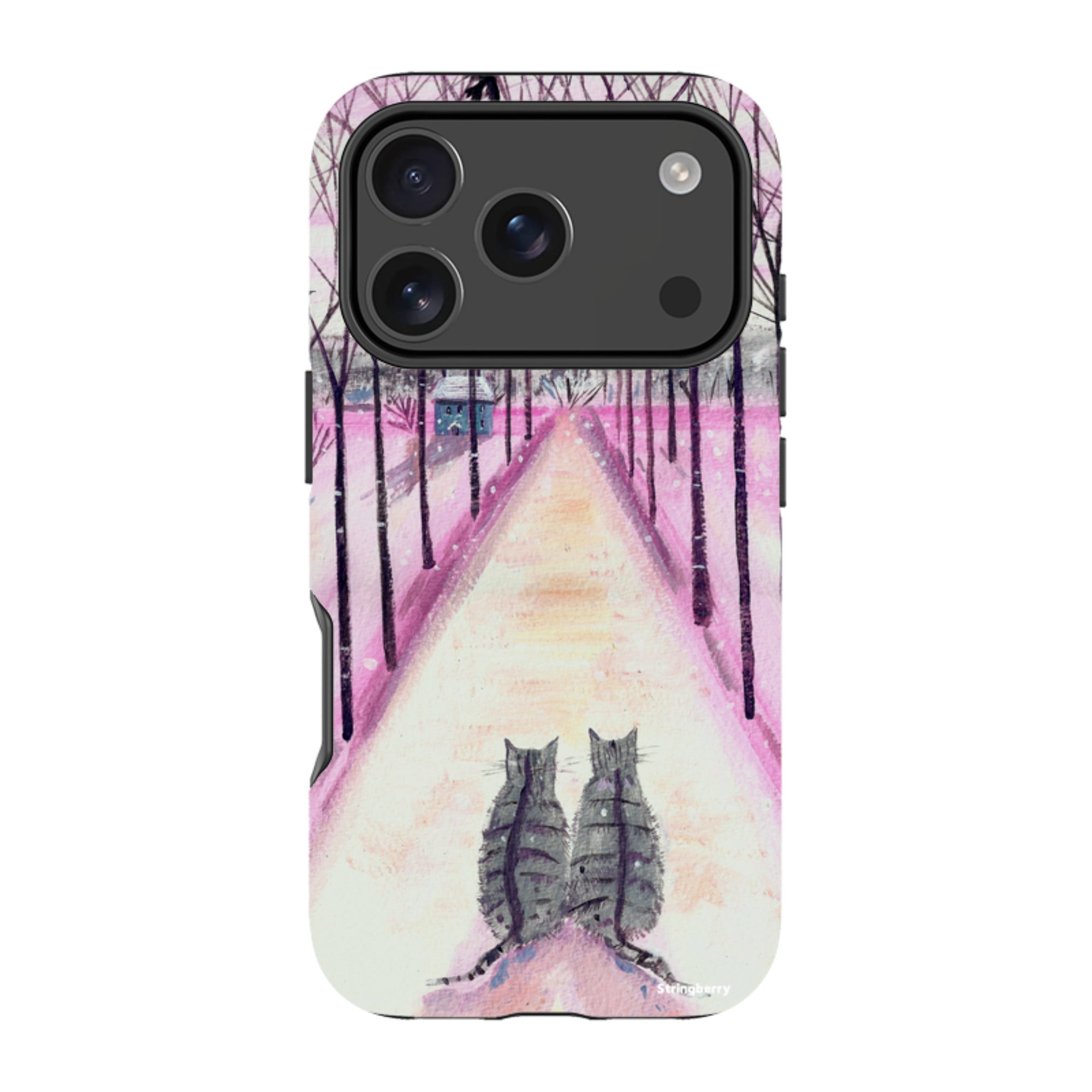 iPhone MagSafe Tough Case - Winter Cats By Mary Stubberfield