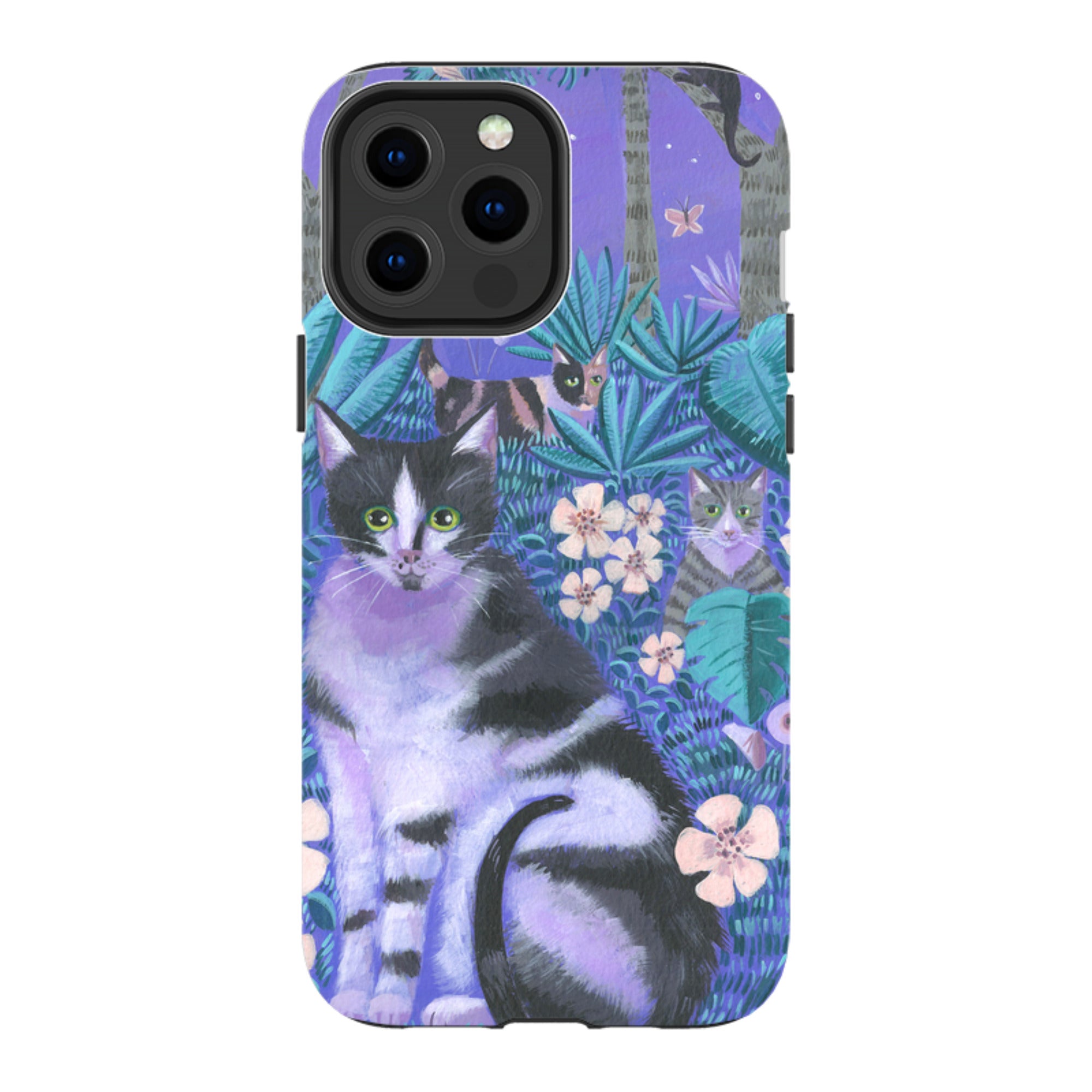 iPhone MagSafe Tough Case - Night Cats 2 By Mary Stubberfield