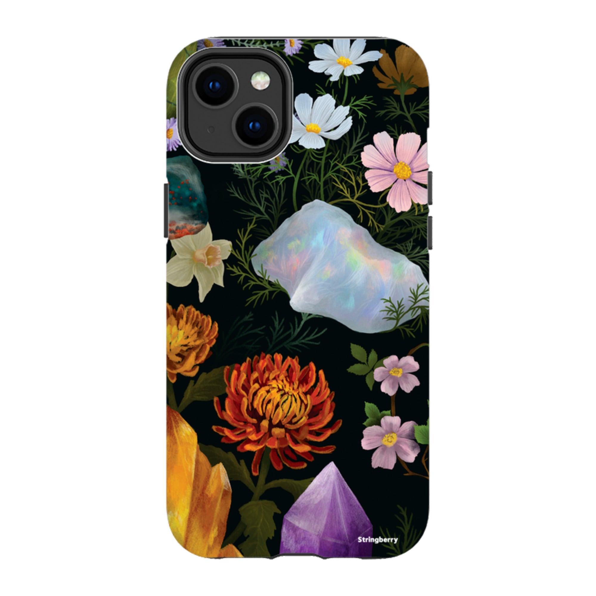 iPhone MagSafe Tough Case - Crystal Flowers By Anna Stead