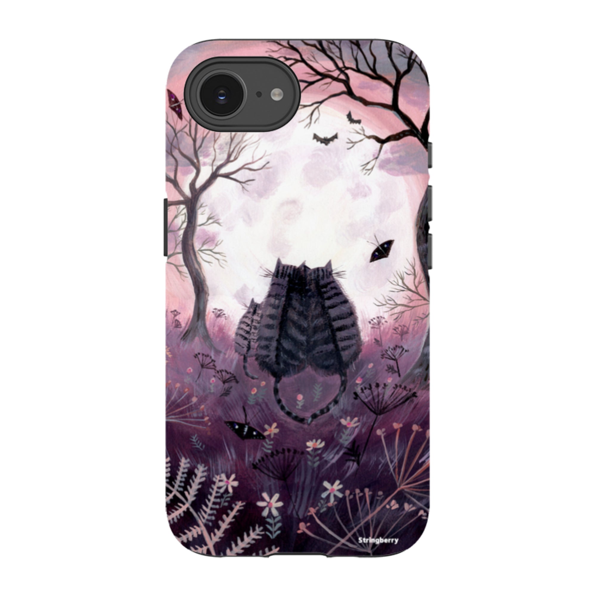 iPhone Tough Case - Spooky Cats By Mary Stubberfield