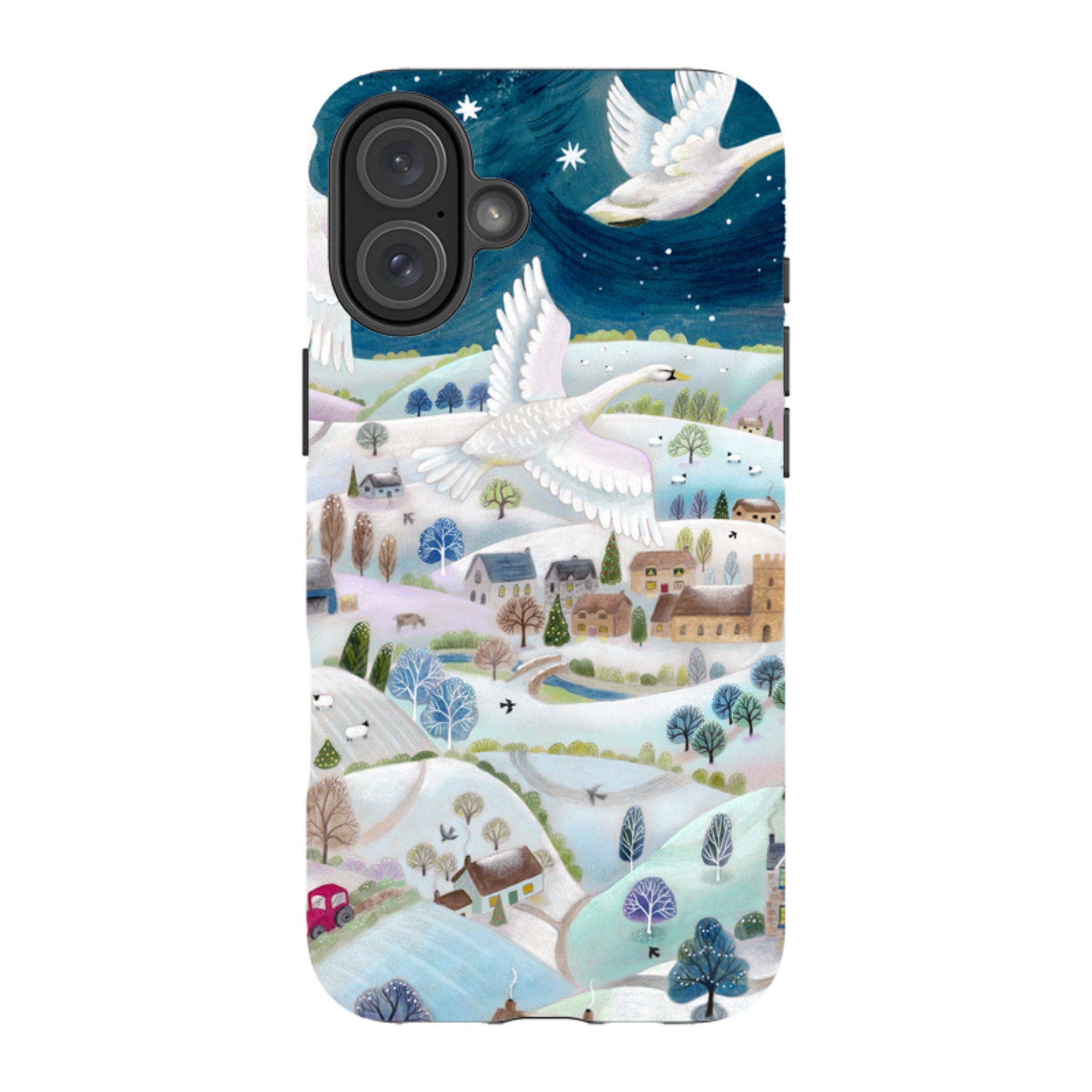 iPhone MagSafe Tough Case -  Winter Swans By Bex Parkin