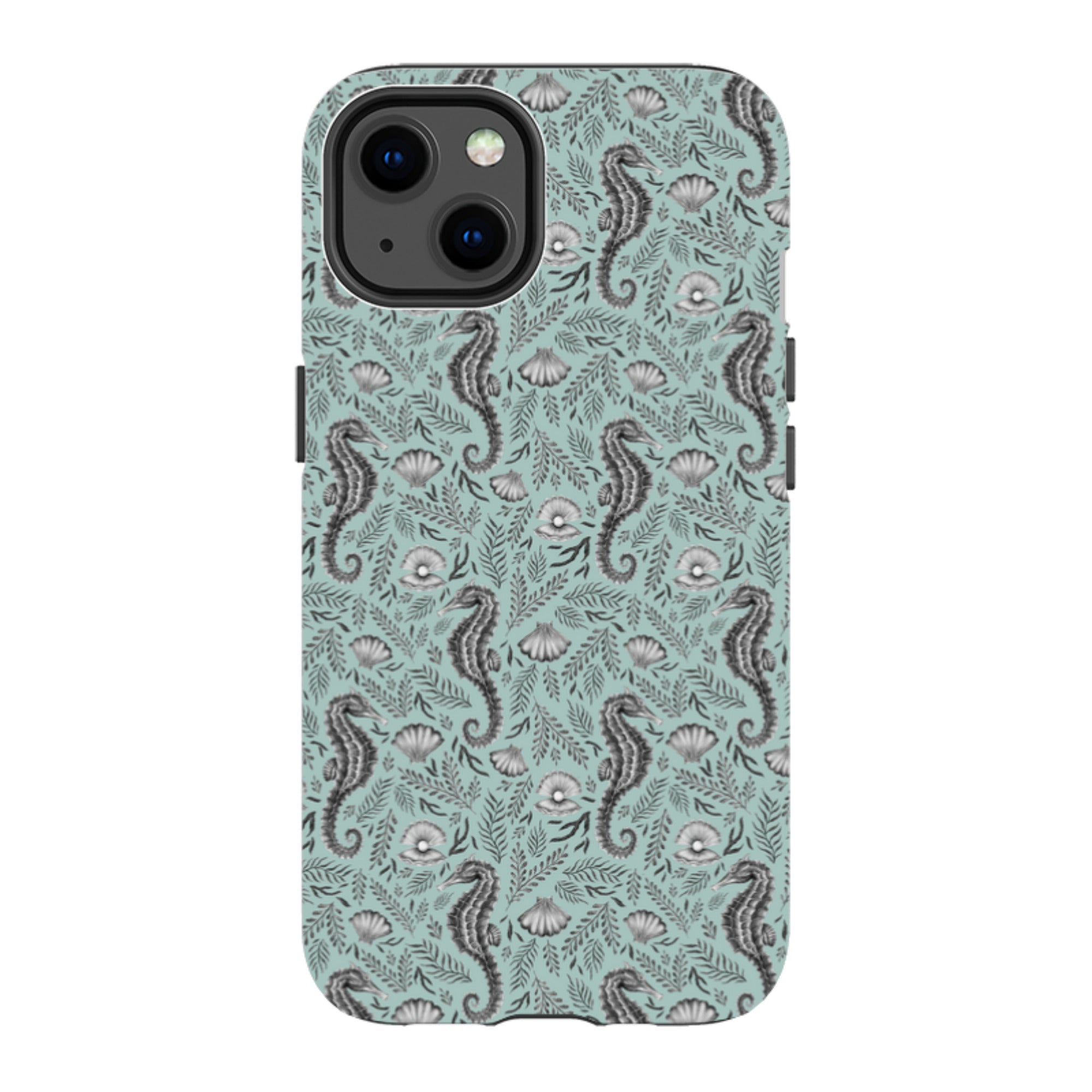 iPhone Tough Case - Seahorse Seafoam By Catherine Rowe