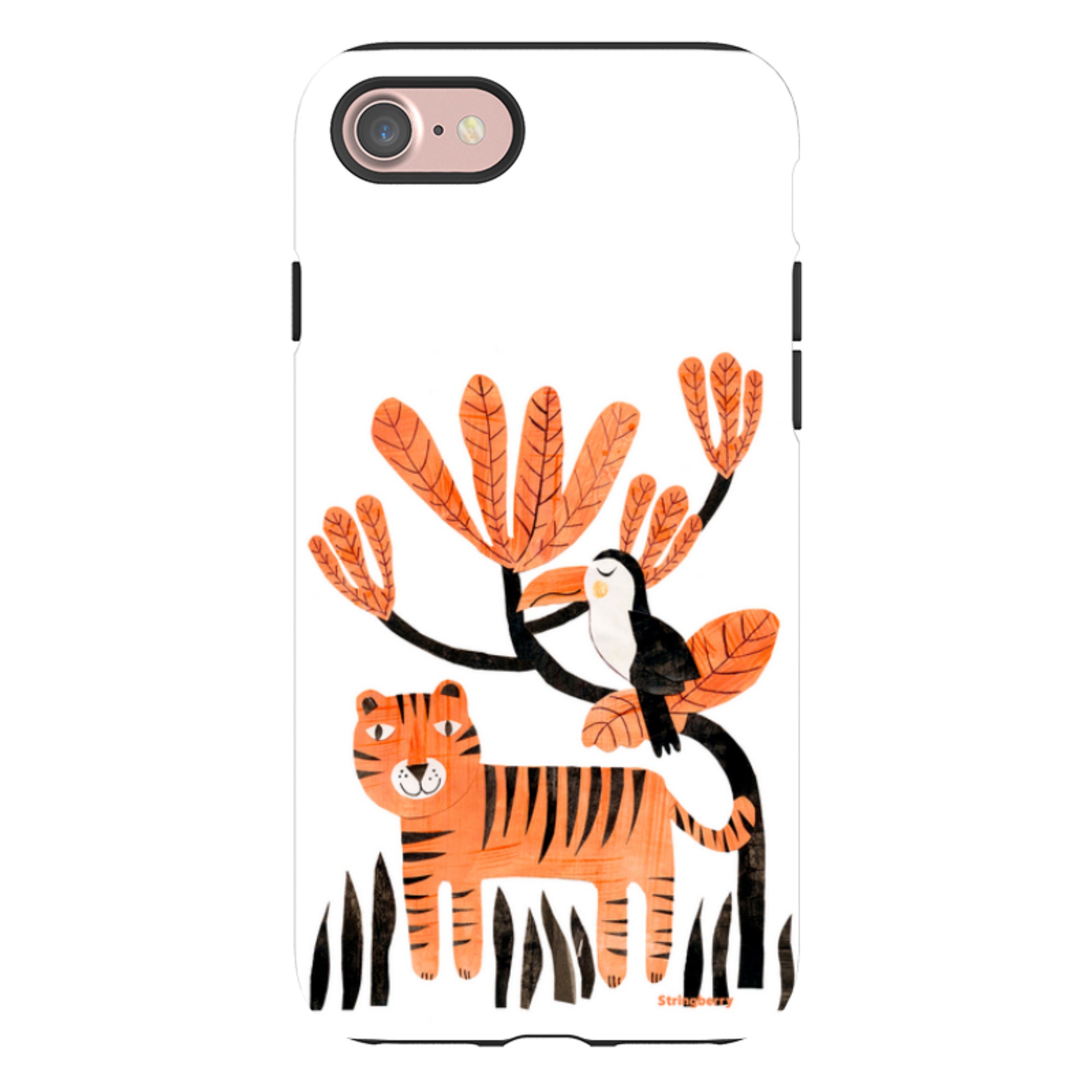 iPhone Tough Case - Tiger And Toucan By Tracey English