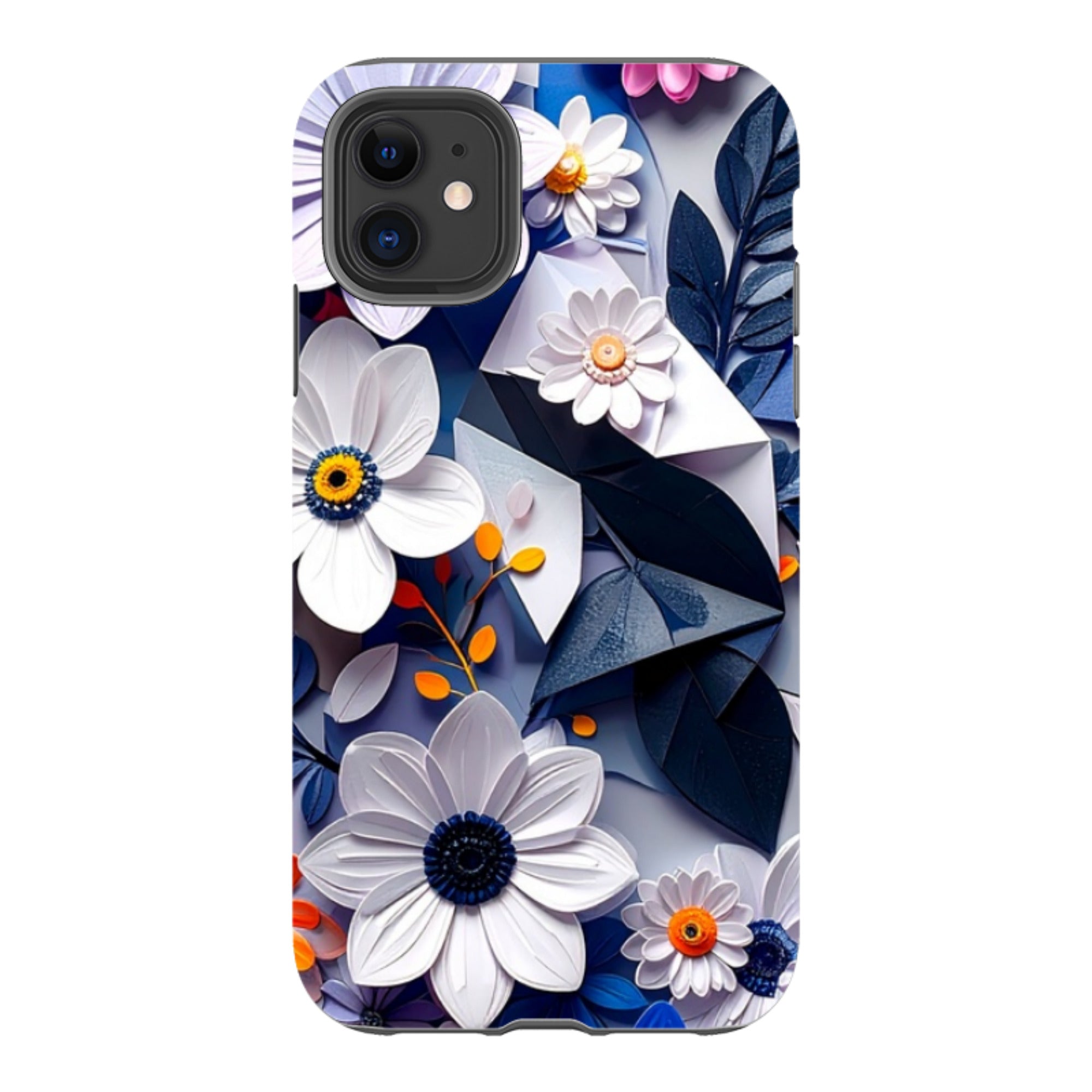 iPhone Tough Case - Summer Blue Florals